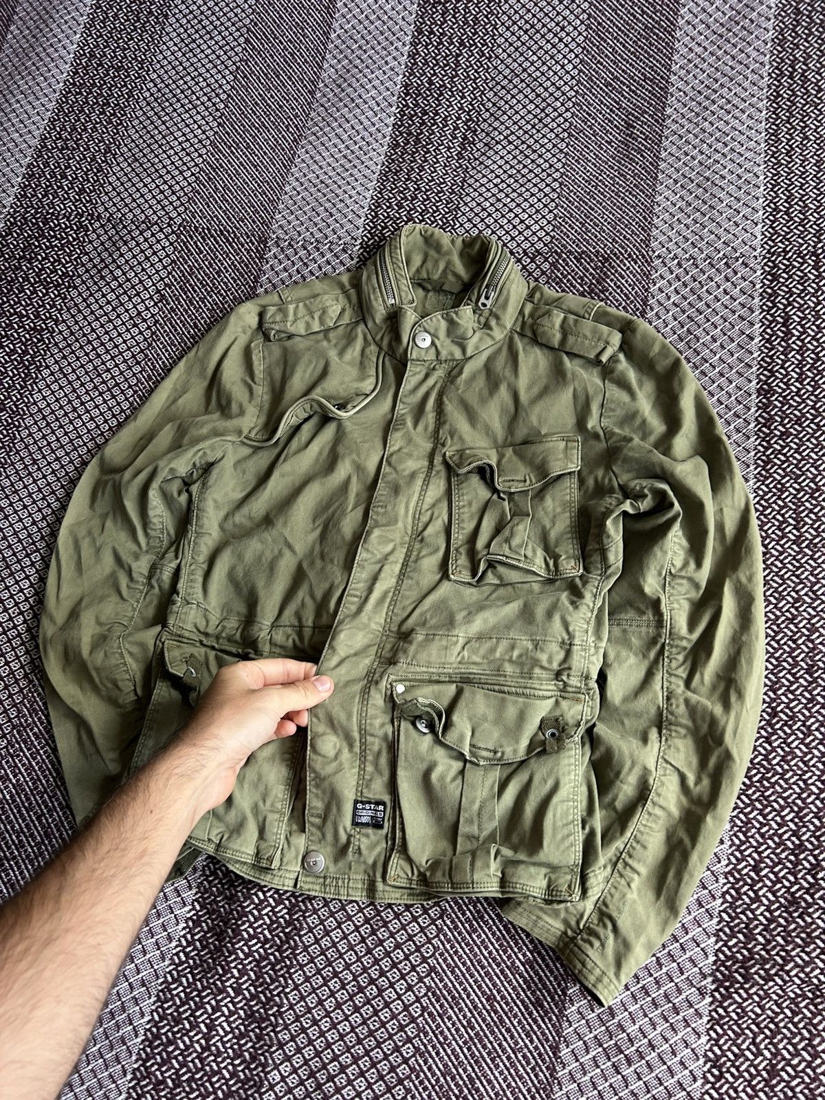 G-Star G-star Raw Cargo Line Women Denim Jacket Military Style Sz M Size M / US 6-8 / IT 42-44 - 5 Thumbnail
