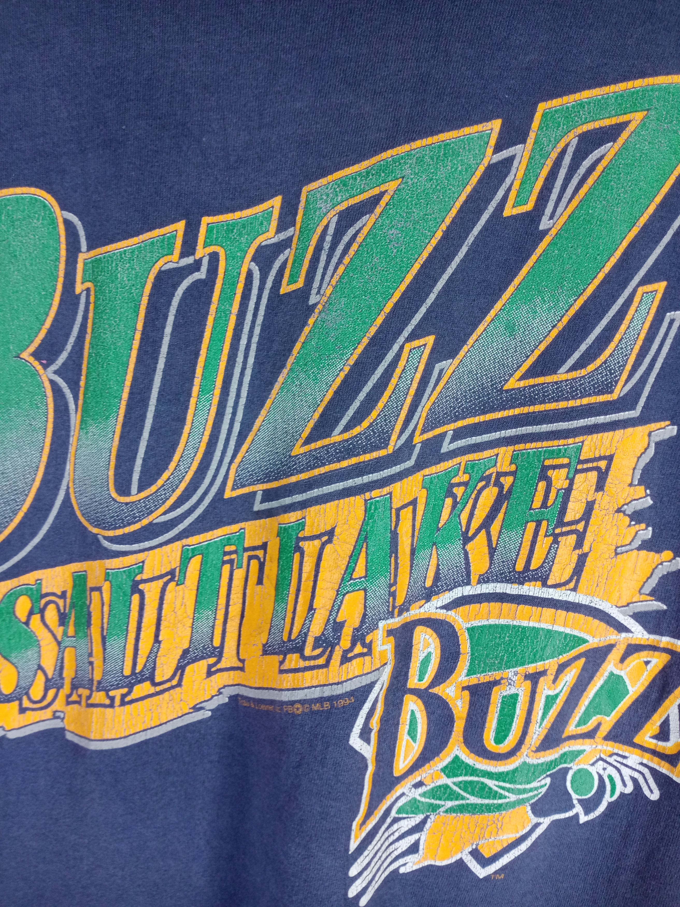 MLB × Vintage Vintage 1994 BUZZ SALT LAKE Big Logo Tshirt Size US M / EU 48-50 / 2 - 5 Thumbnail