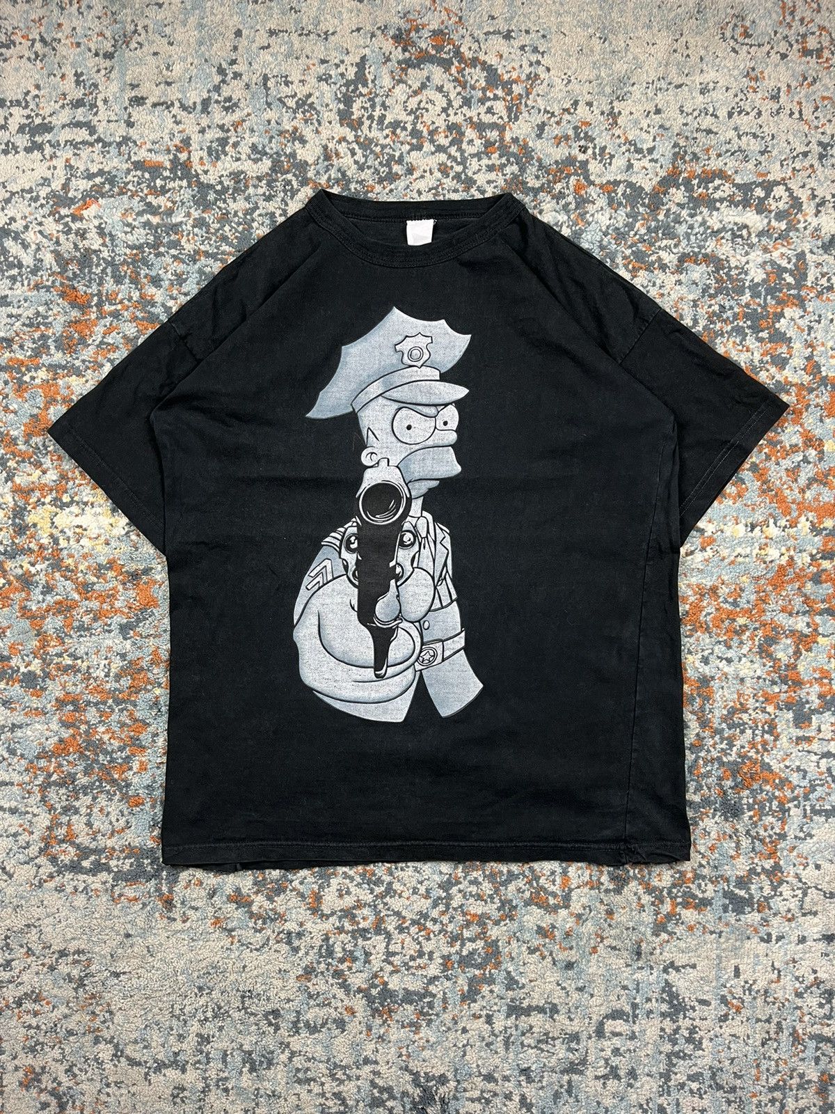 The Simpsons × Vintage Vintage 90s The Simosons Homer Simpson cop graphic tee Size US L / EU 52-54 / 3 - 1 Thumbnail
