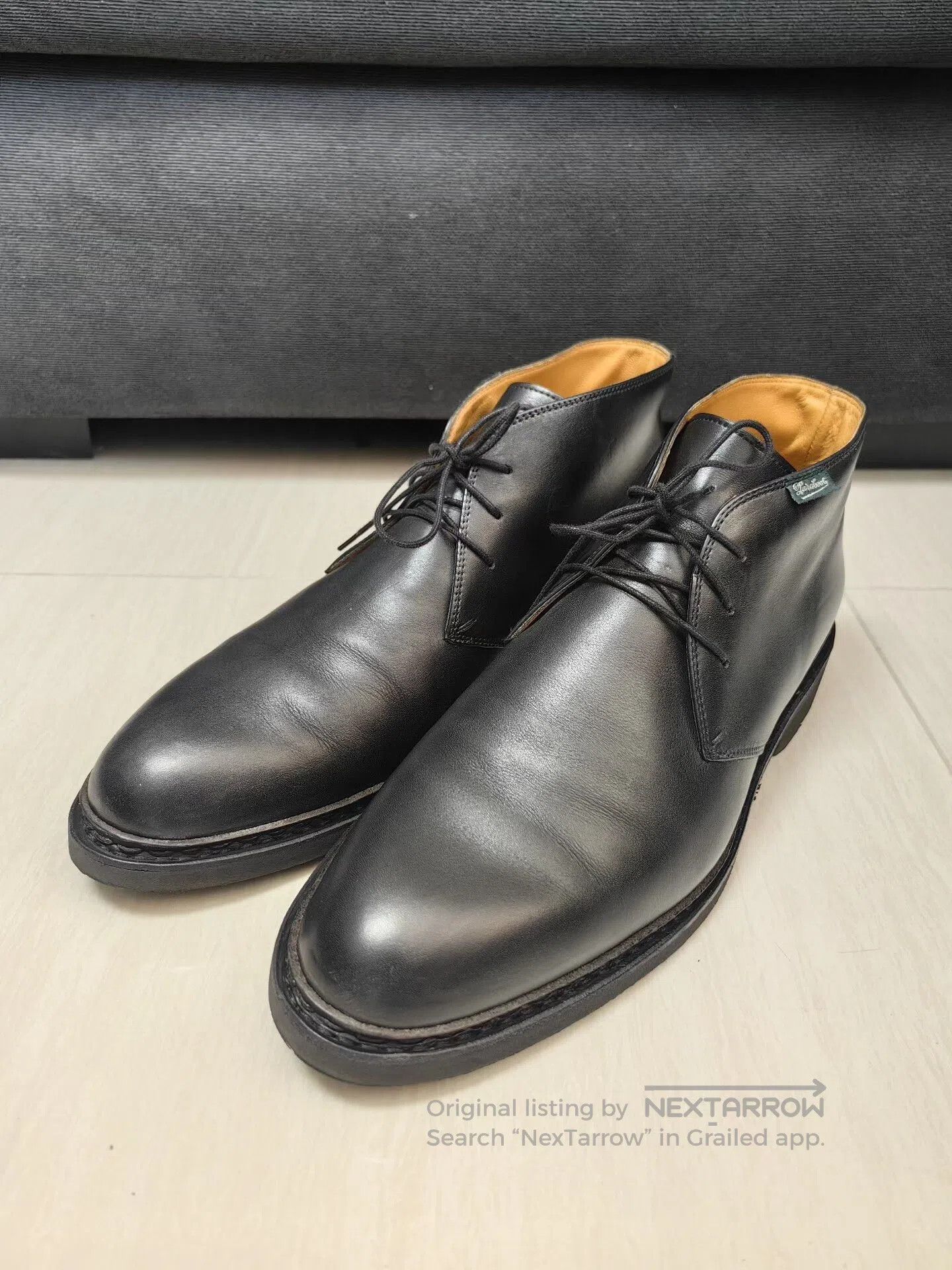 Paraboot Paraboot Lully Black Chukka Leather Boots. Size US 11 / EU 44 - 1 Thumbnail
