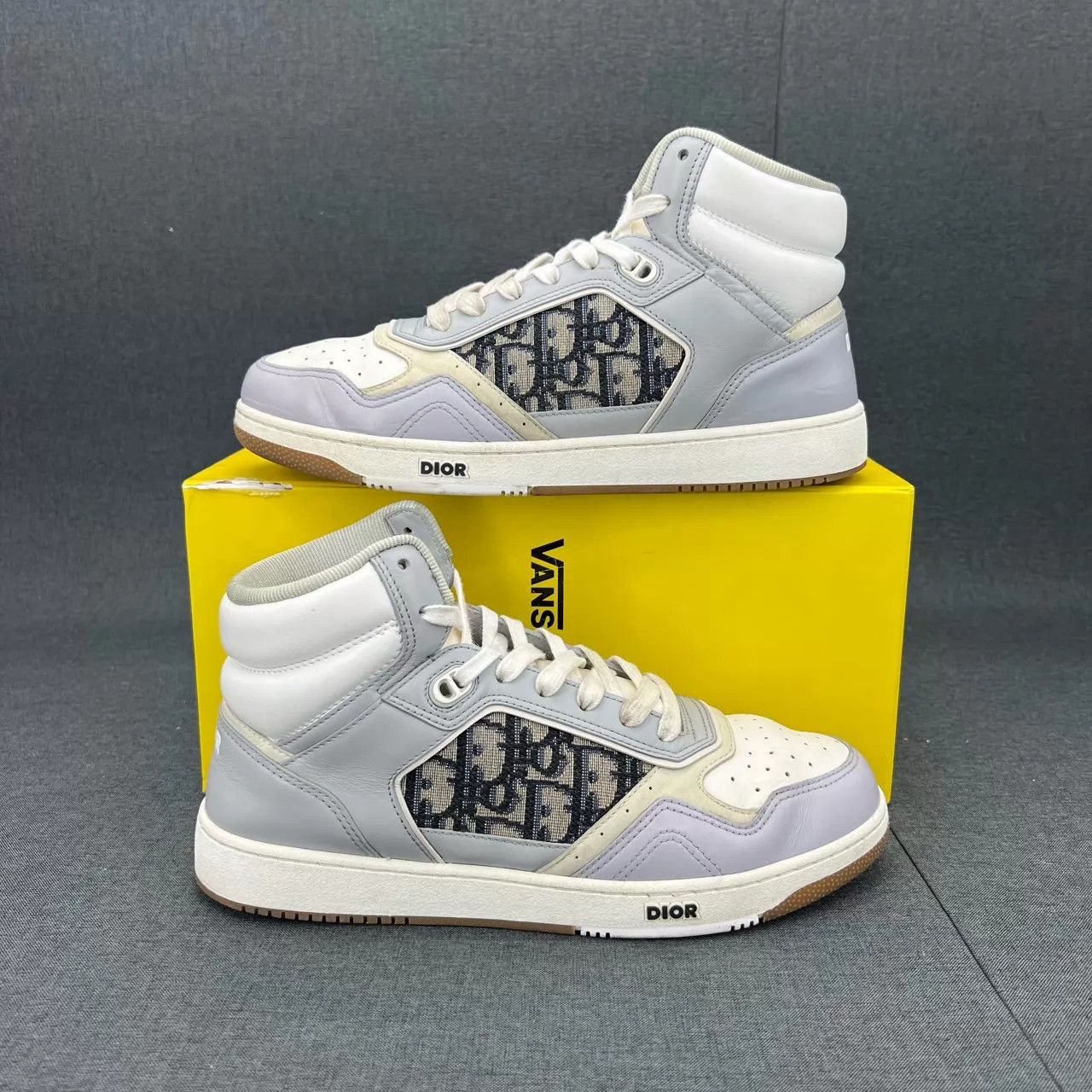 Dior Dior B27 Gray White Sneakers Size 41 Size US 8 / EU 41 - 2 Thumbnail