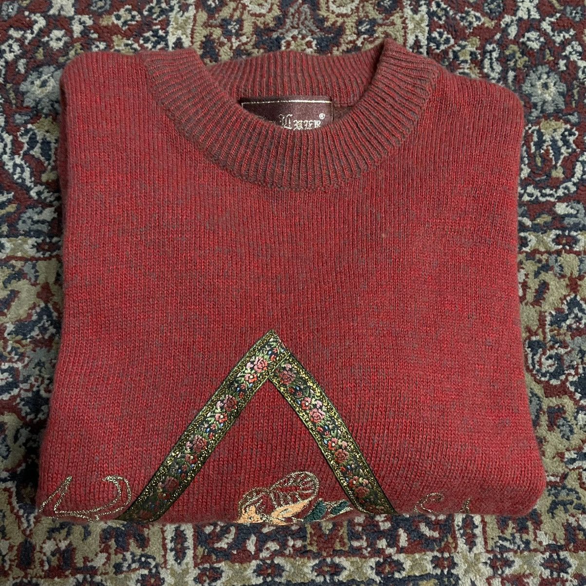 Kapital Vintage Japan Sweater Alpaca Wool with Gold Embroidery sz L Size US L / EU 52-54 / 3 - 1 Thumbnail