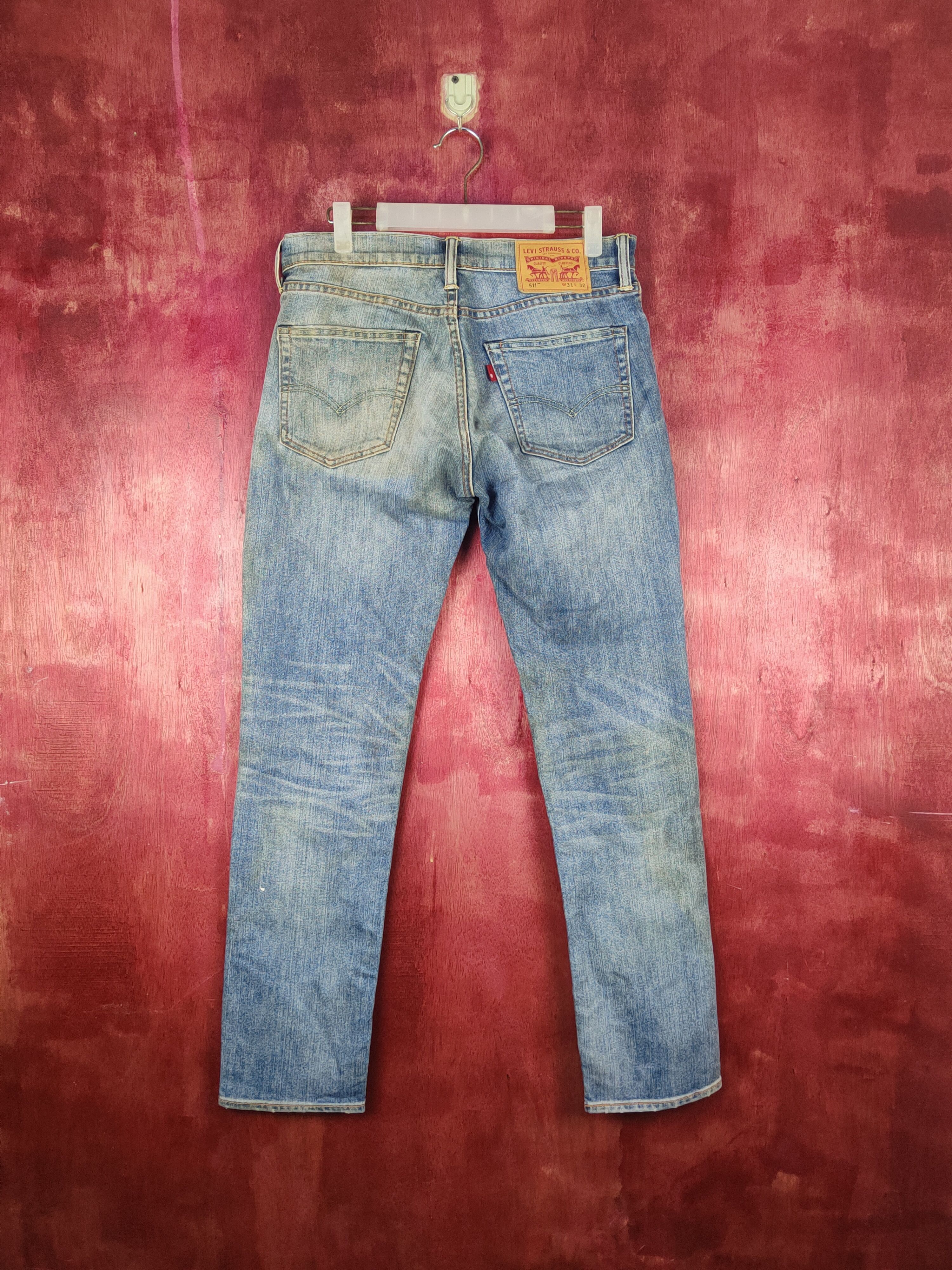 Levi's Levi's Blue Faded Distressed Ripped Jeans #S1878 Size US 31 - 7 Thumbnail