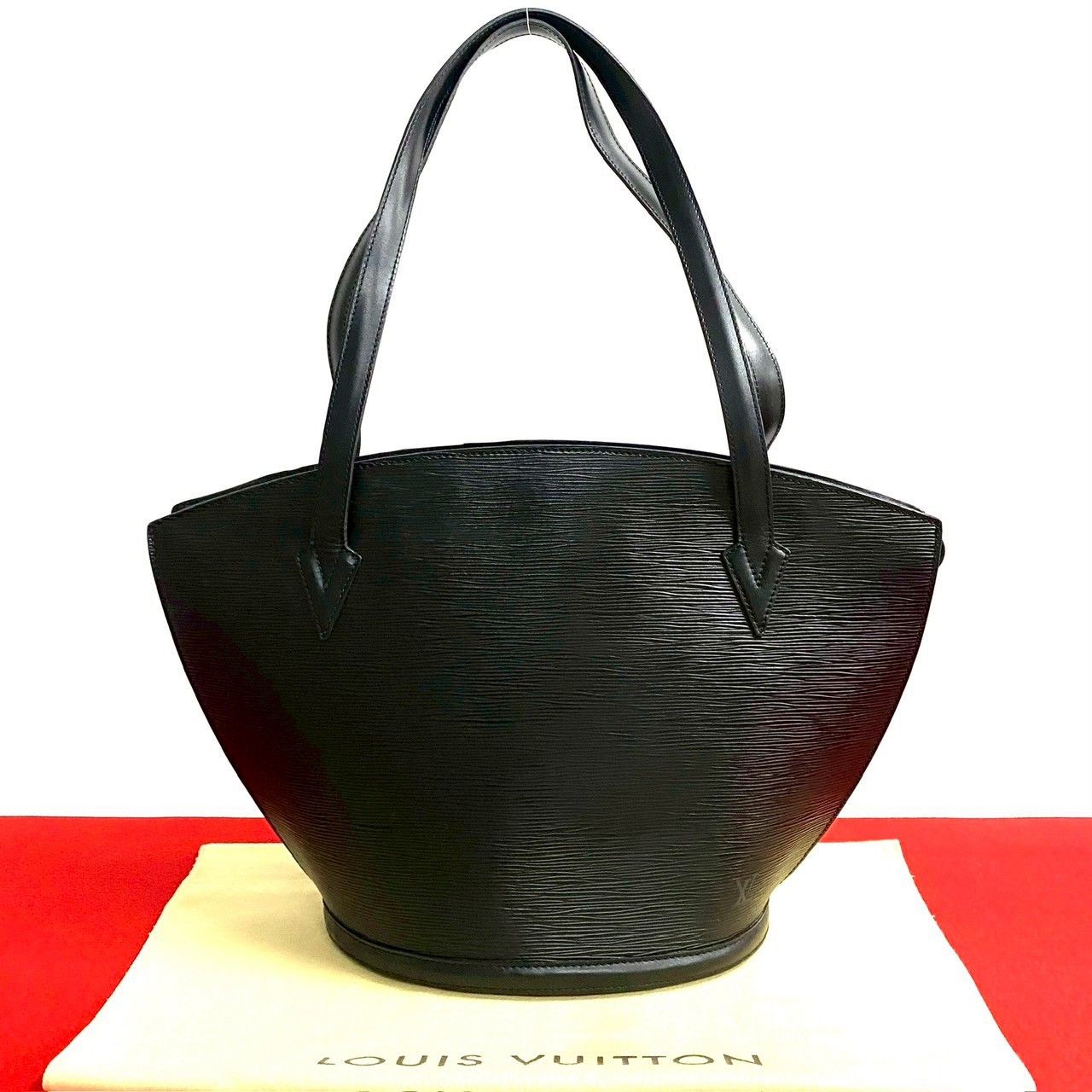 Louis Vuitton Louis Vuitton Saint Jacques Epi Leather Tote Bag Leather Tote Bag in Black, Women's