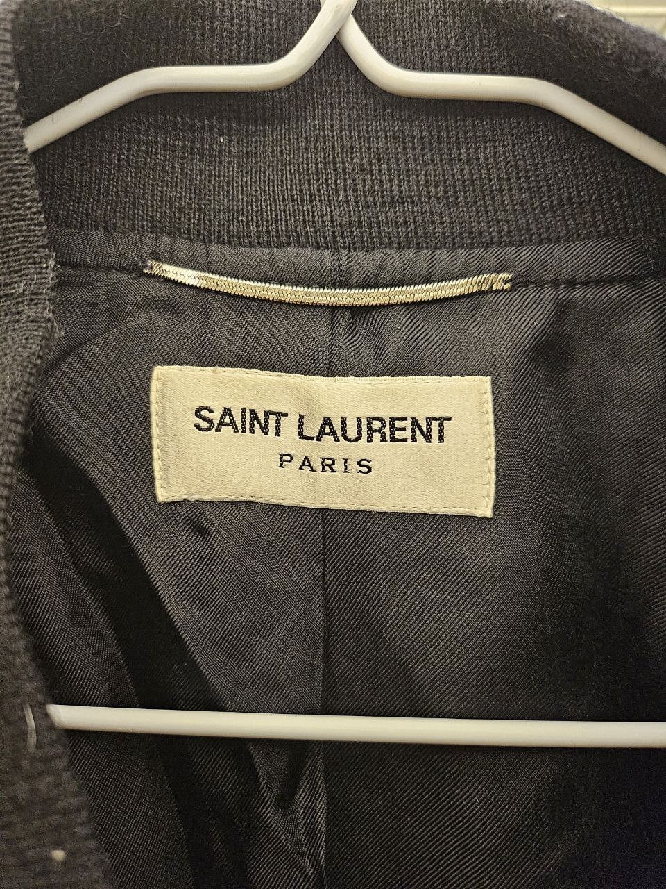 Hedi Slimane × Saint Laurent Paris SS15 Napoleon Teddy Satin Embroidery Bomber Jacket Size US S / EU 44-46 / 1 - 3 Thumbnail