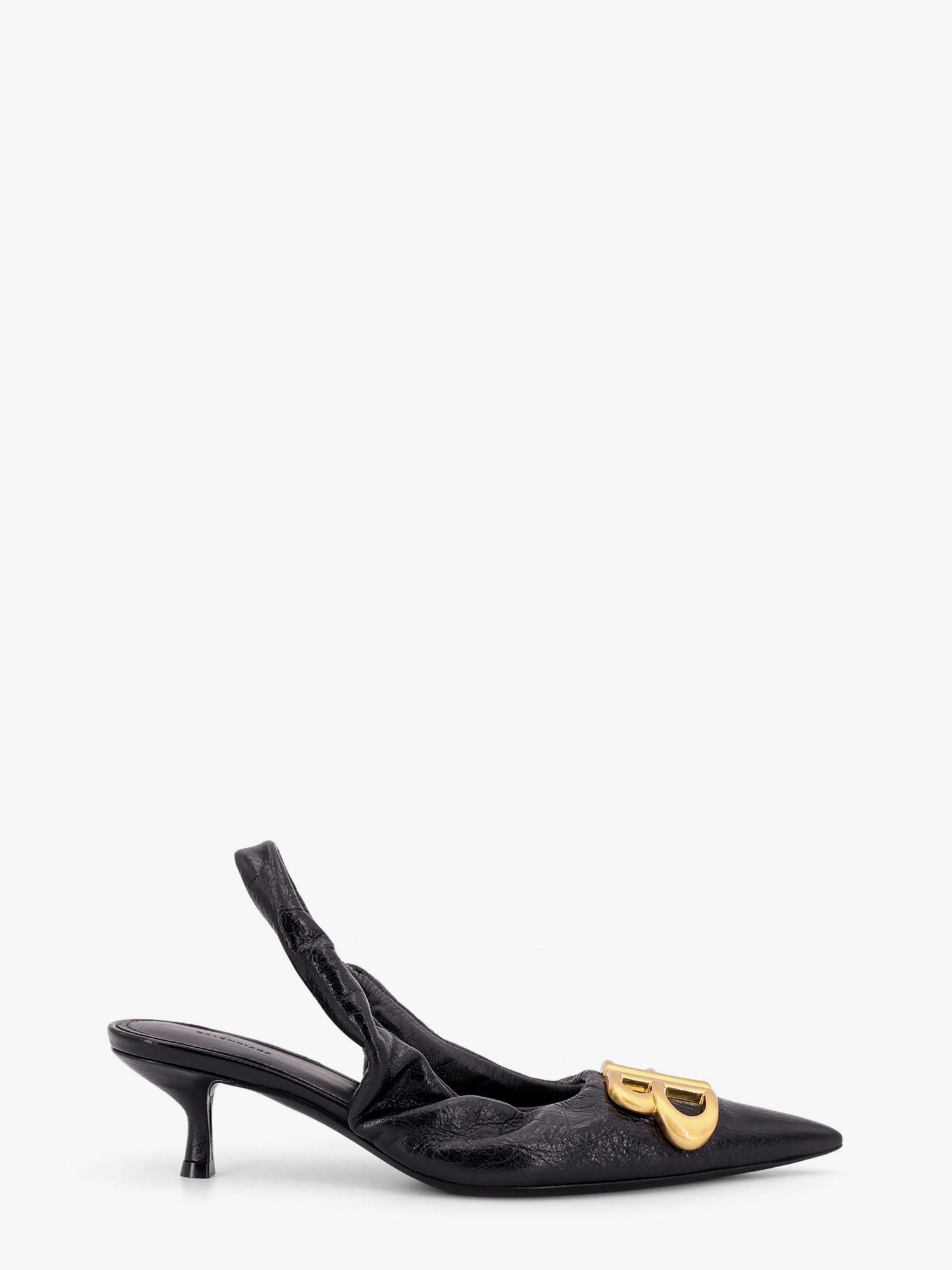 Balenciaga Monaco Arena Leather Slingback It 39 Shoes, Women's