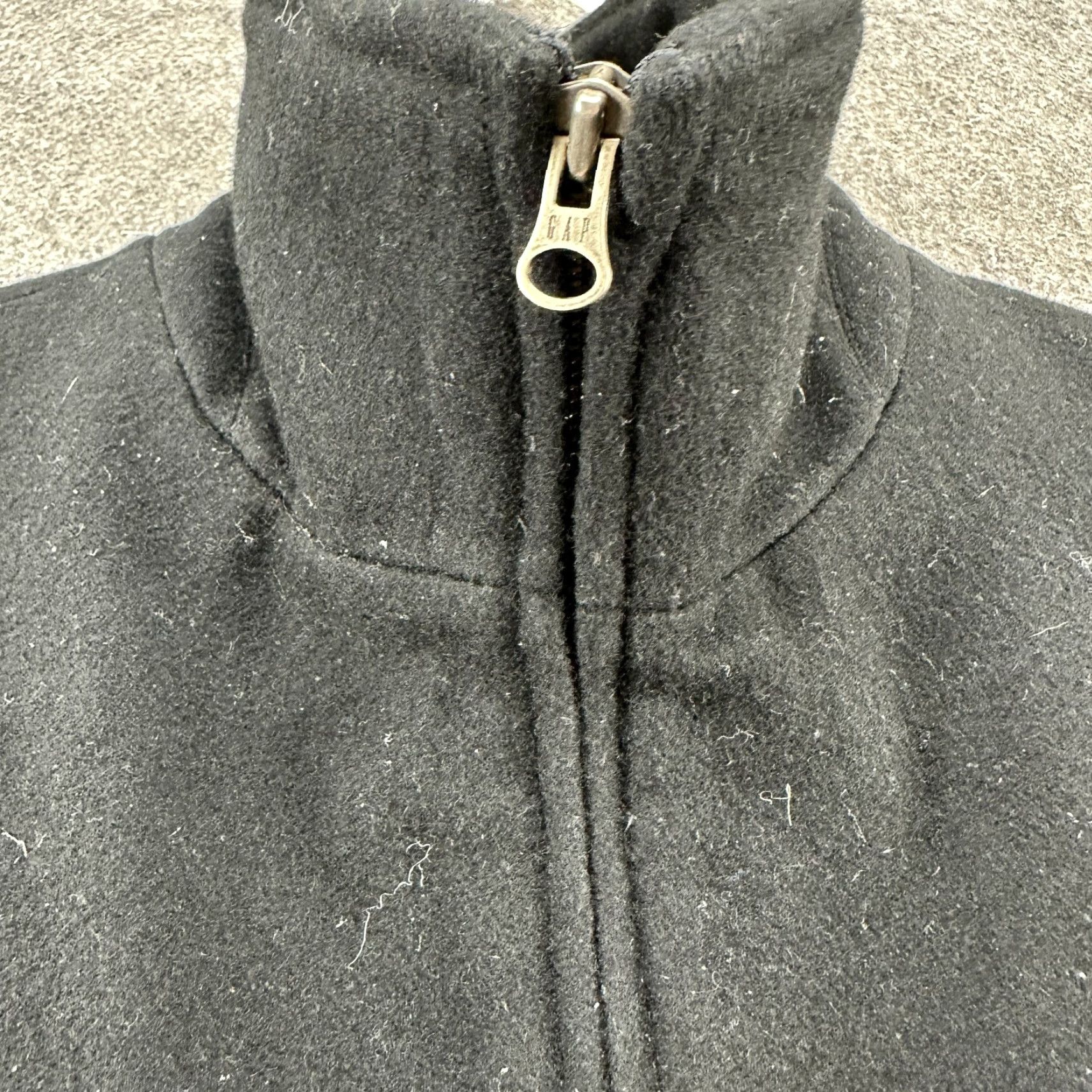 Gap VINTAGE Gap Jacket Mens M Black Wool Quilted Lined Bomber Full Zip Solid Y2K Size US M / EU 48-50 / 2 - 4 Thumbnail