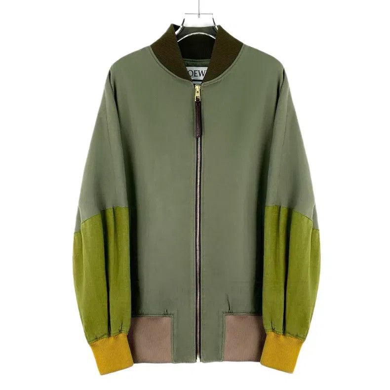 Loewe Loewe Green cotton stand collar zip long-sleeve jacket Size XS / US 0-2 / IT 36-38 - 1 Thumbnail