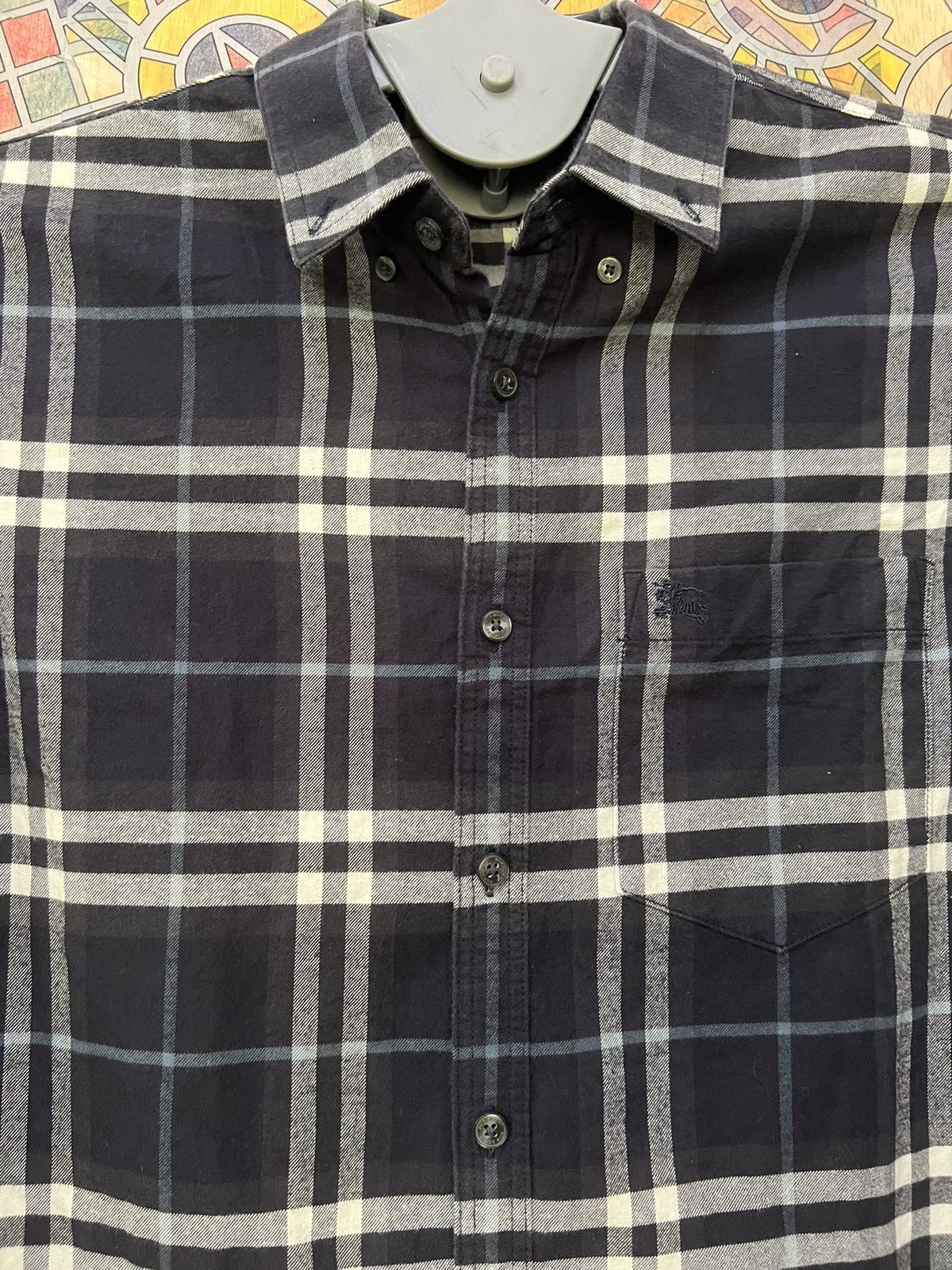 Burberry Burberry Somerton Nova Check Long Sleeve Shirt Men's Small Size US S / EU 44-46 / 1 - 11 Thumbnail