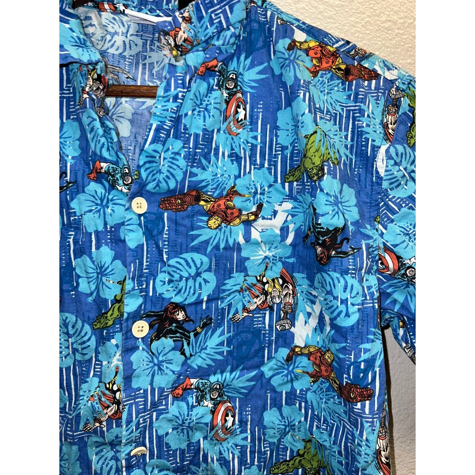 Marvel Comics Marvel Superhero Button Up Shirt Iron Man Super Hero Tee S Size US S / EU 44-46 / 1 - 2 Thumbnail