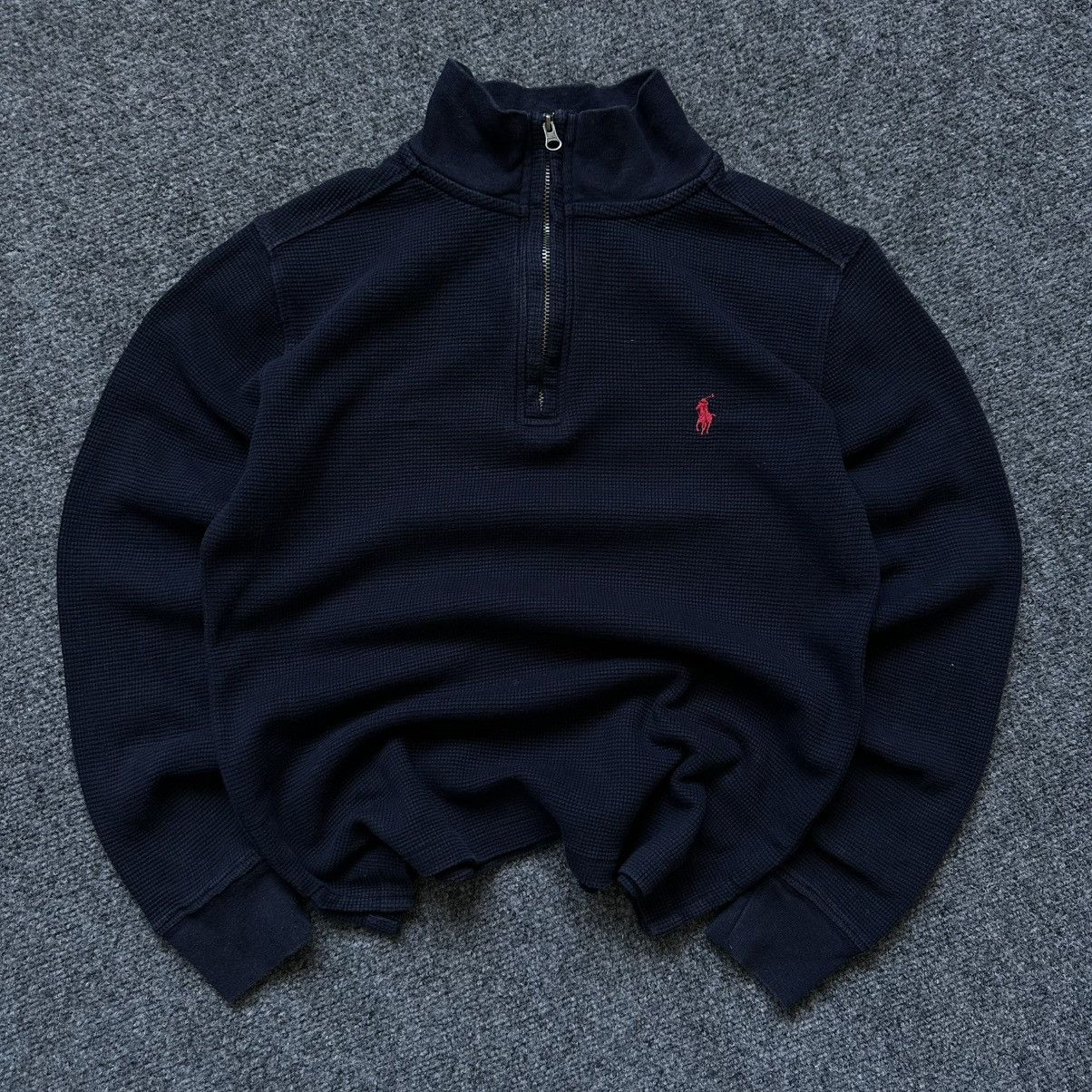 Polo Ralph Lauren VTG Old Money Kids Knit 1/4 Zip Sweater Polo Ralph Lauren Size US XXS / EU 40 - 3 Thumbnail