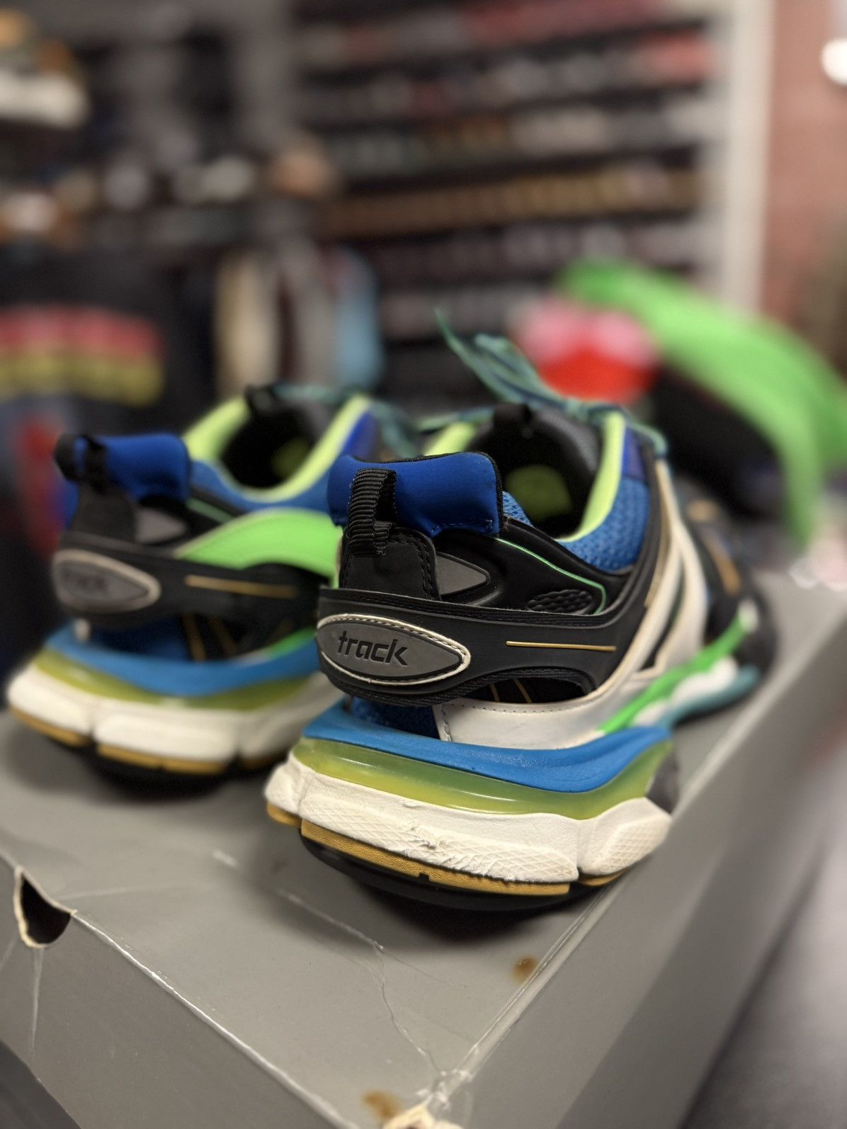 Balenciaga Balenciaga Track Green Blue Size 11US/44EU/10UK Size US 11 / EU 44 - 10 Thumbnail