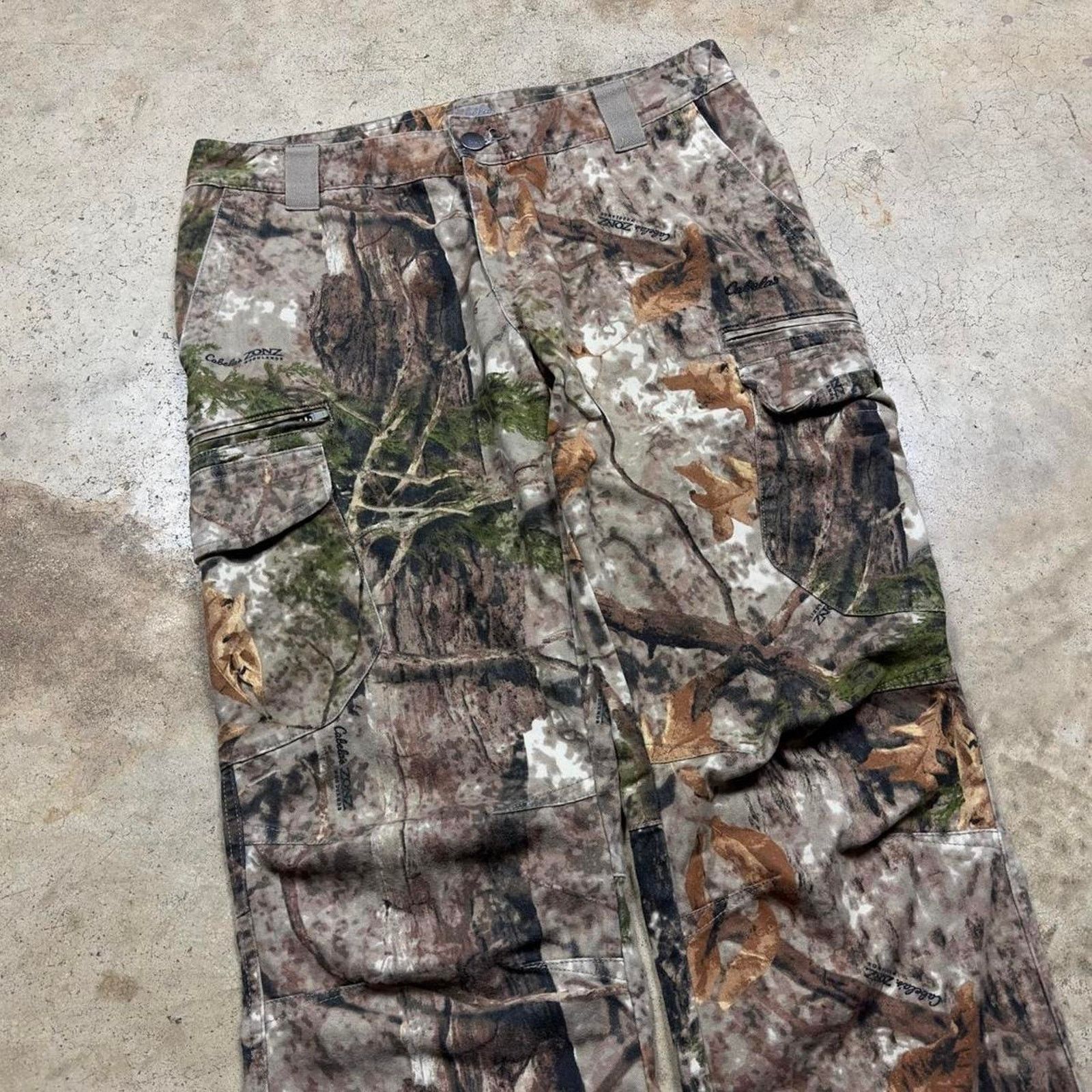 Mossy Oaks × Realtree Y2K Camouflage RealTree Cabelas Low Rise Baggy Cargo Pants Size US 31 - 6 Thumbnail