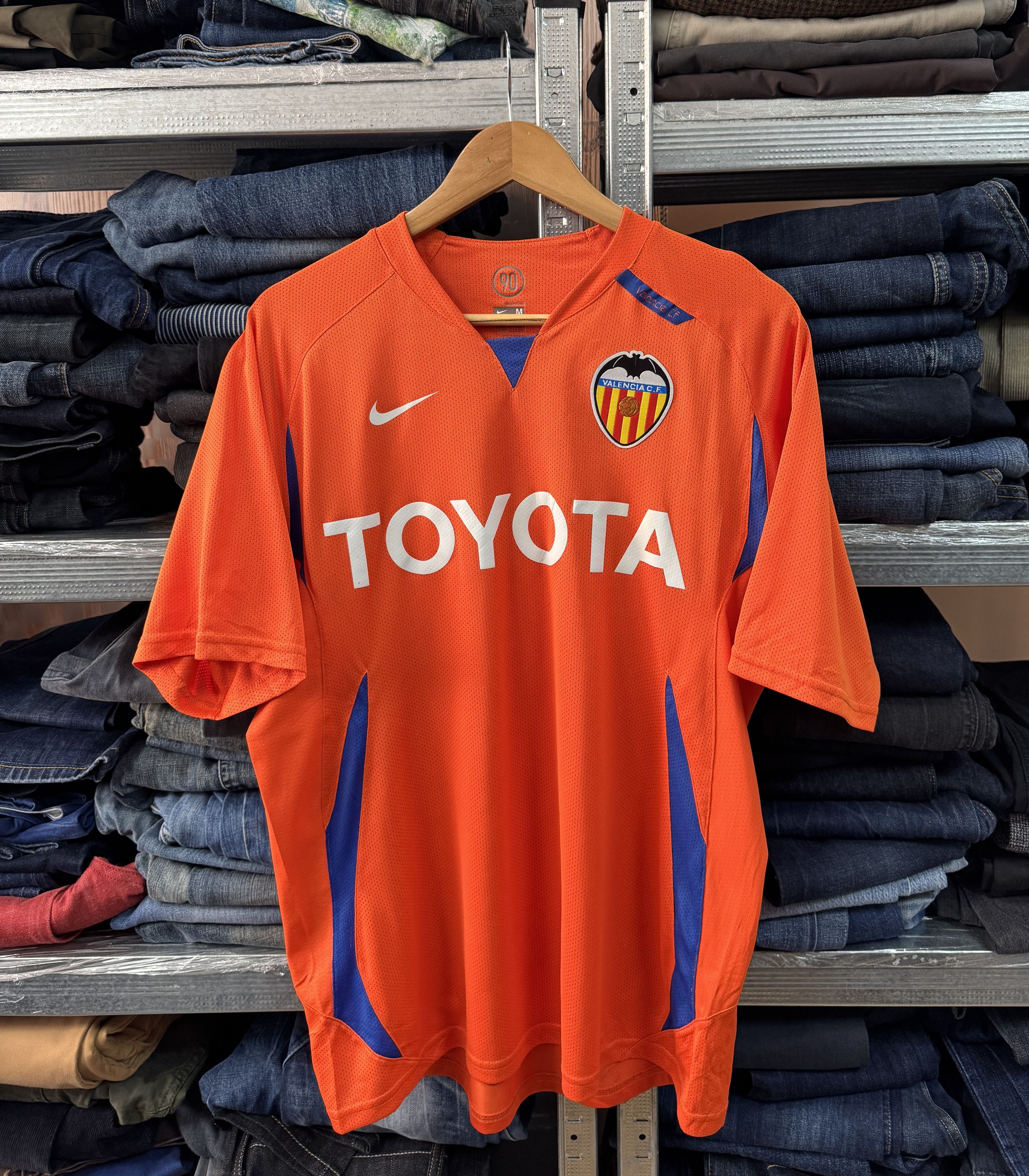 2007/2008 Valencia Nike Player Issue Training Shirt Jersey