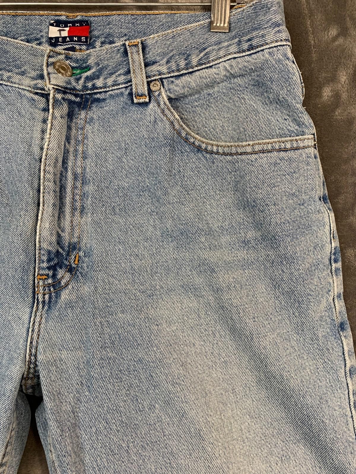 Tommy Hilfiger Tommy Hilfiger Big Flag Patch Jeans Baggy Denim 33/32 (230) Size US 33 - 4 Thumbnail