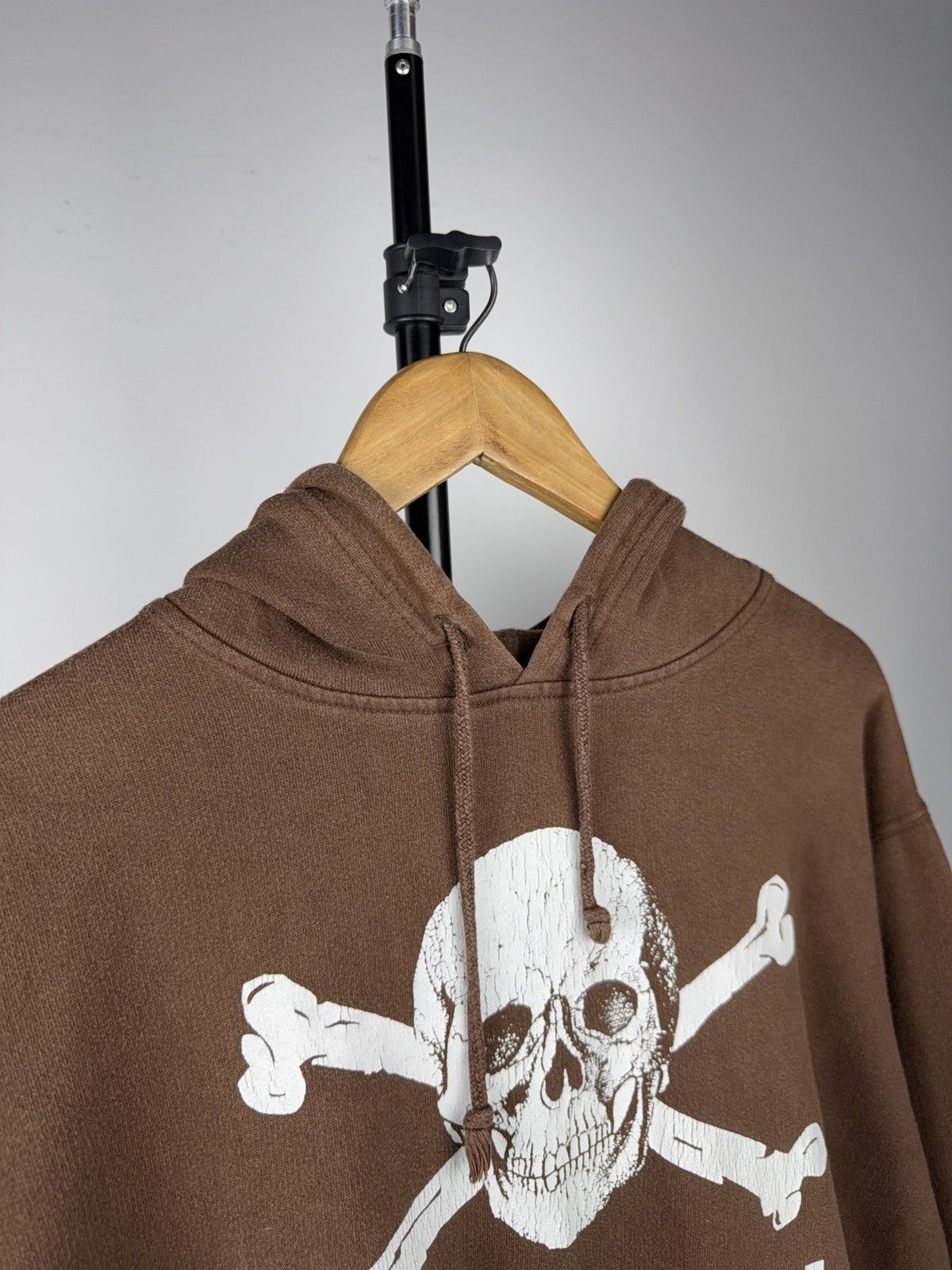 Vintage FC St Pauli Skull Hoodie Totenkopf Brown Pullover Streetwear Size US L / EU 52-54 / 3 - 5 Thumbnail