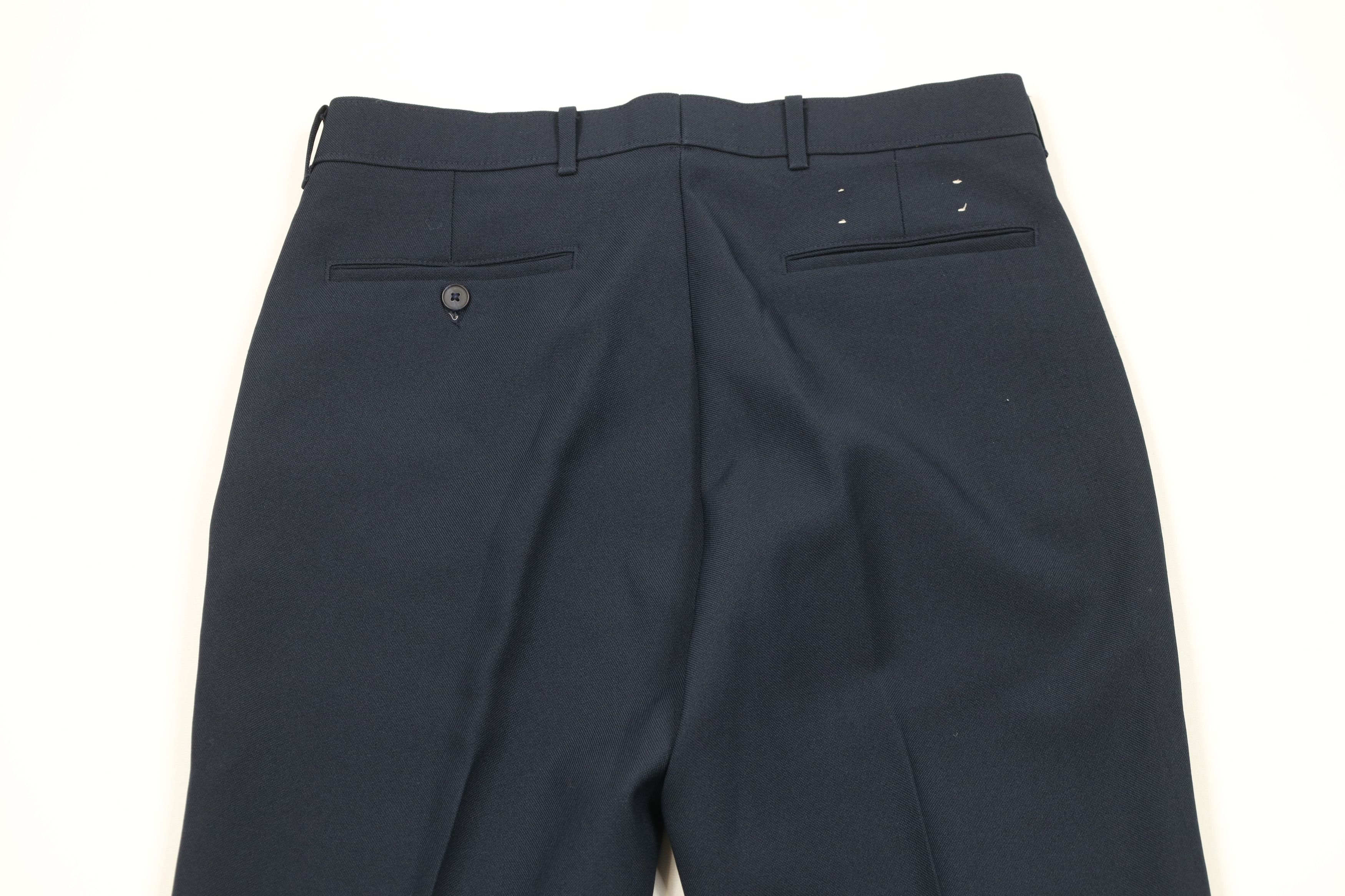 Levi's × Vintage Vintage 70s Levis Flared Wide Leg Chino Pants Navy Blue USA Size US 30 / EU 46 - 9 Thumbnail