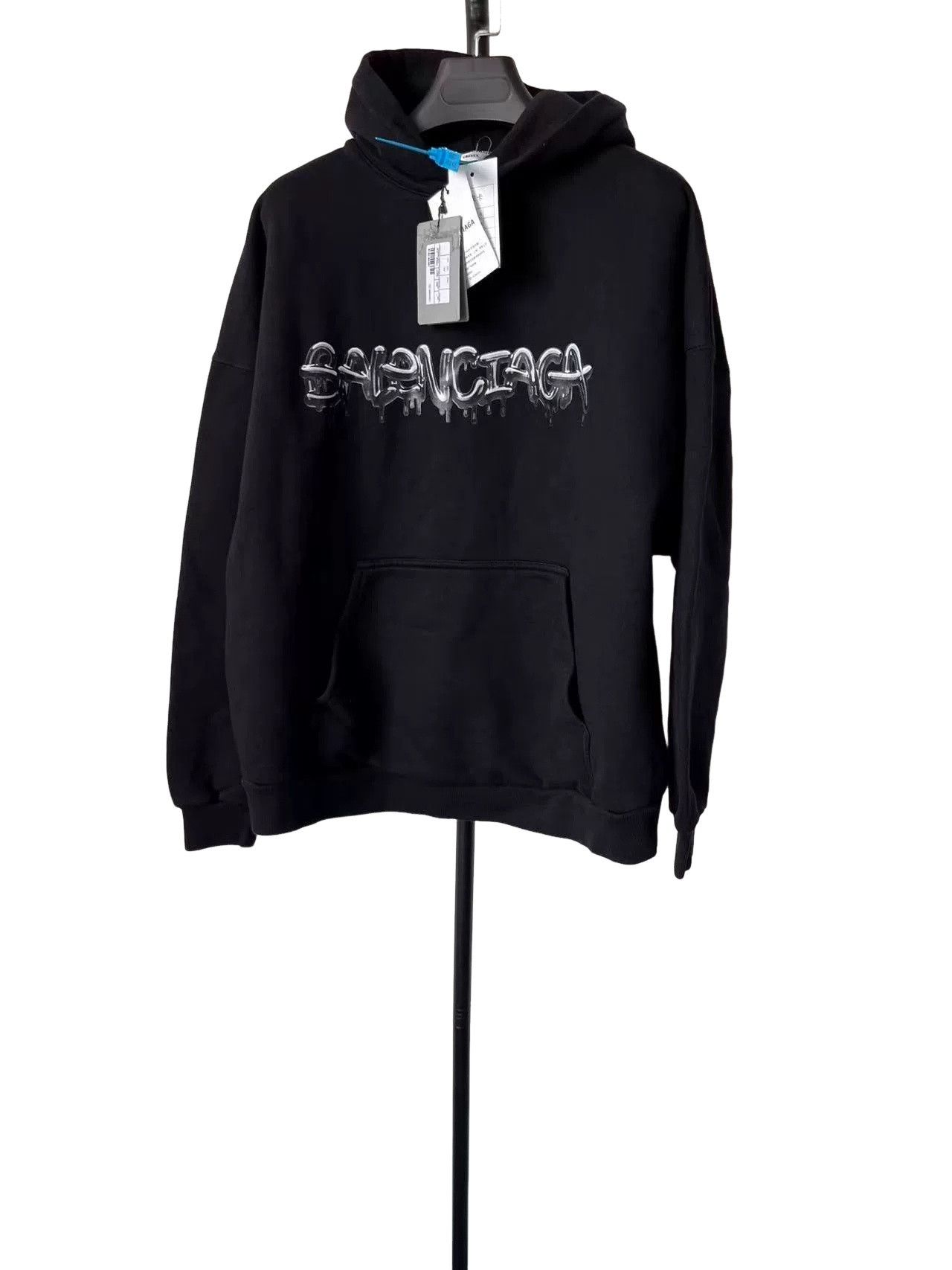 Balenciaga Balenciaga Drip Logo Hoodie Size 1 Size US S / EU 44-46 / 1 - 1 Thumbnail