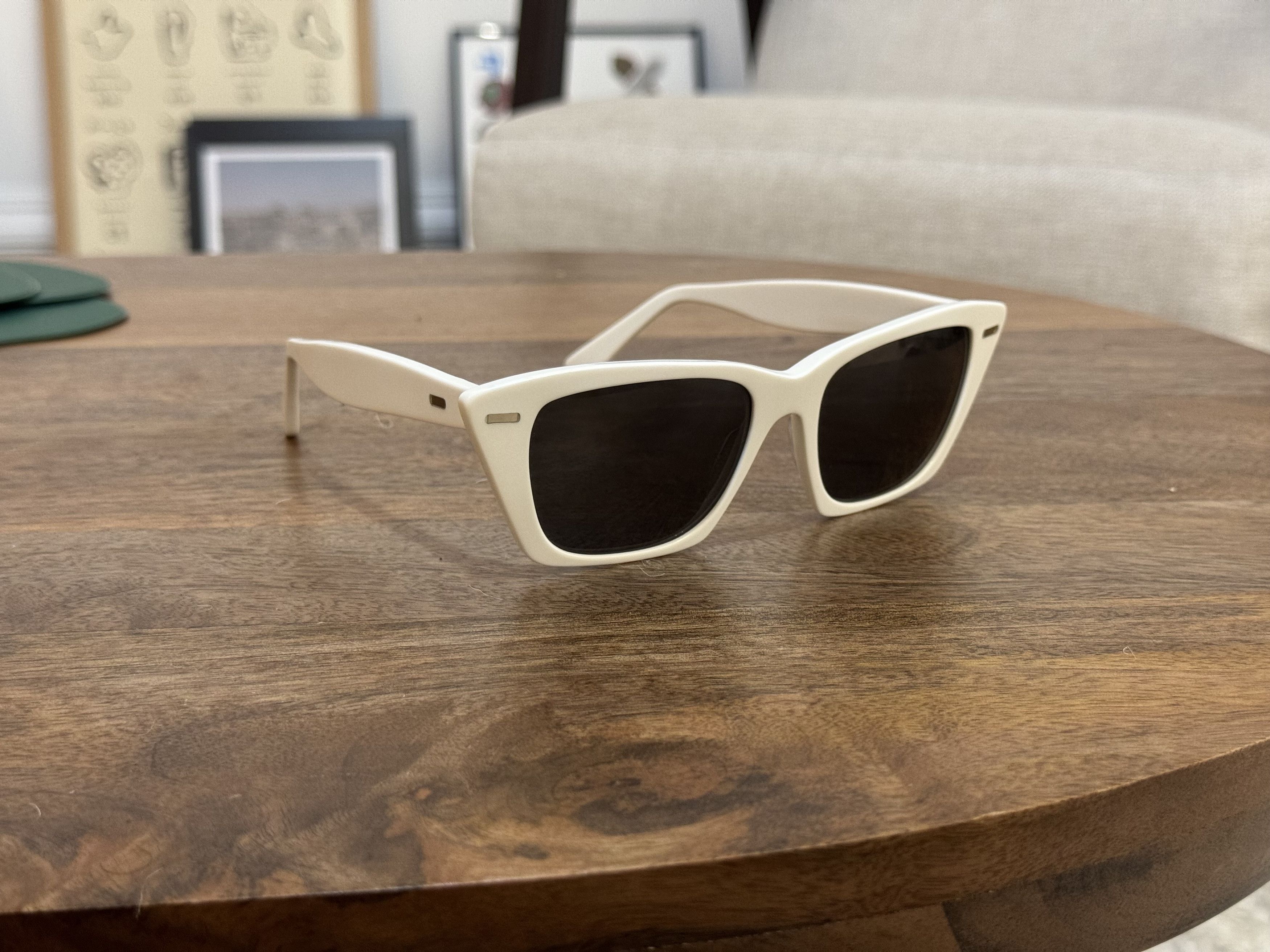 Acne Studios White Cat Eye Sunglasses