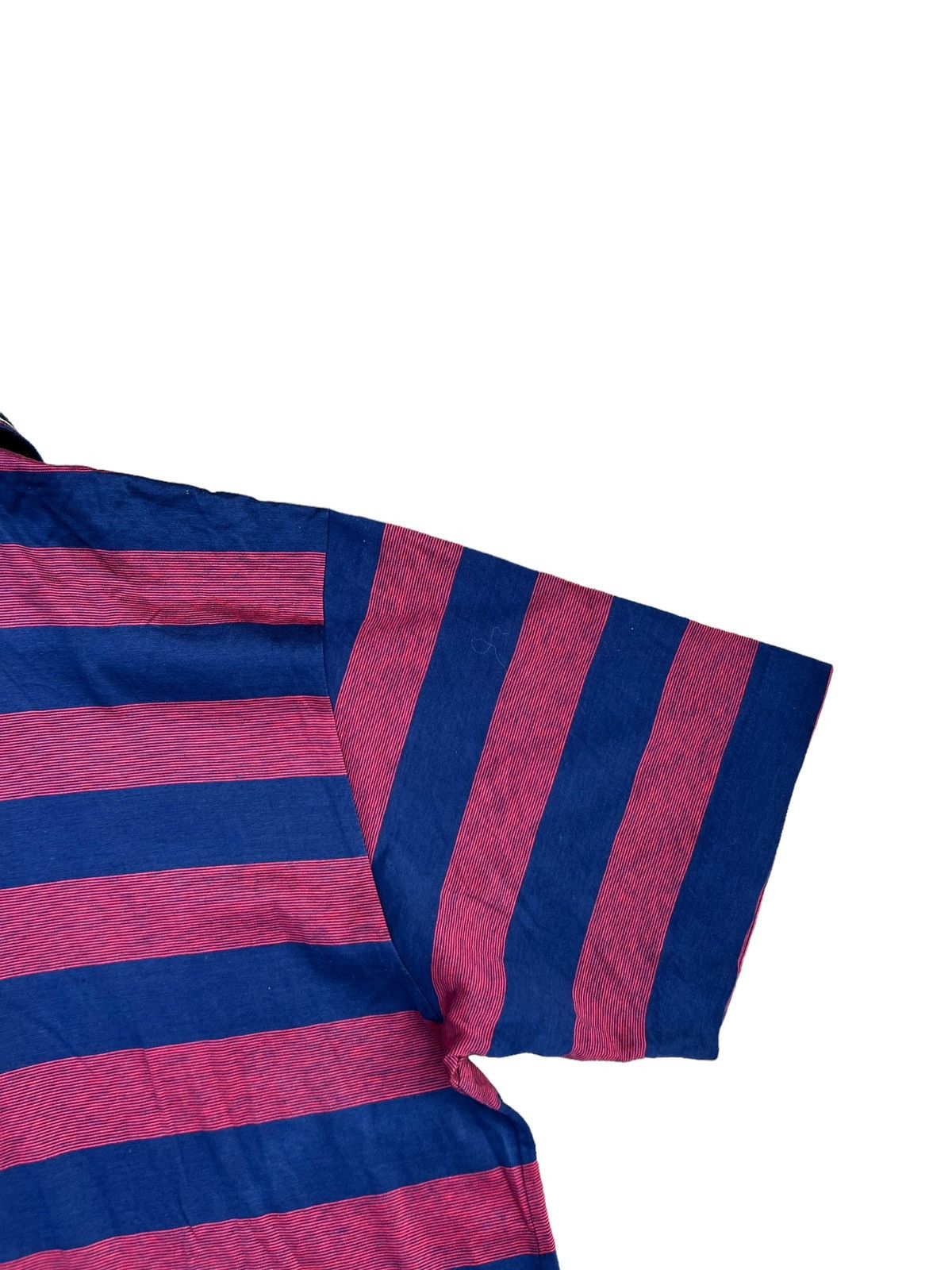 Celine Vintage Celine Paris Made in Italy Border Striped Polo Shirt Size US S / EU 44-46 / 1 - 12 Thumbnail