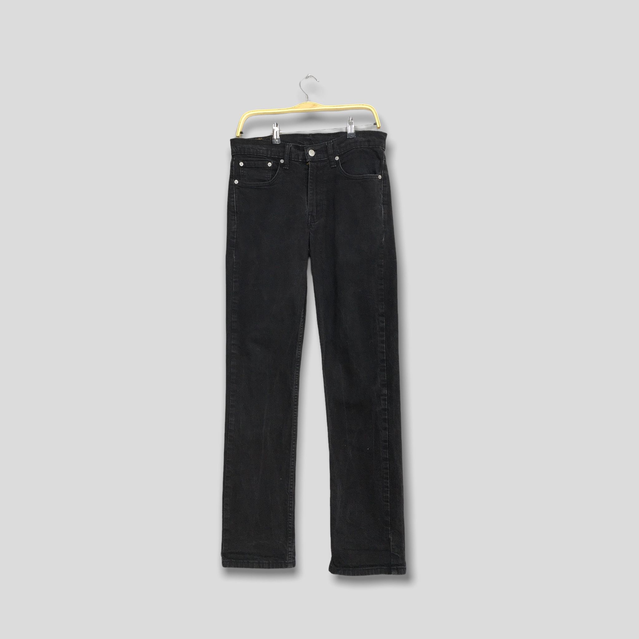 Levi's Size 30x33 Vintage Levi's 514 Black Jeans Straight Leg S634 Size US 30 / EU 46 - 1 Thumbnail