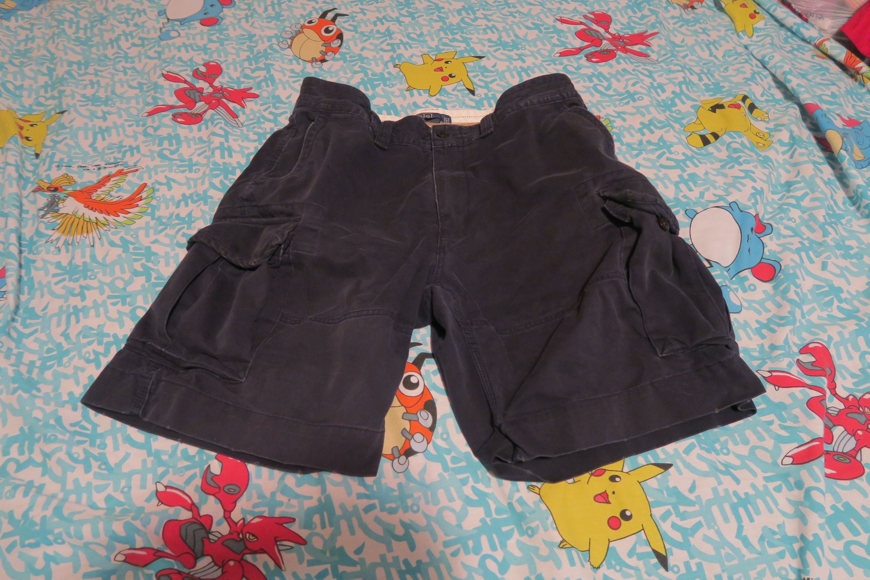 Polo Ralph Lauren × Vintage VTG Polo Ralph Lauren Gellar Fatigue Cargo Shorts 38x10 Size US 38 / EU 54 - 1 Thumbnail