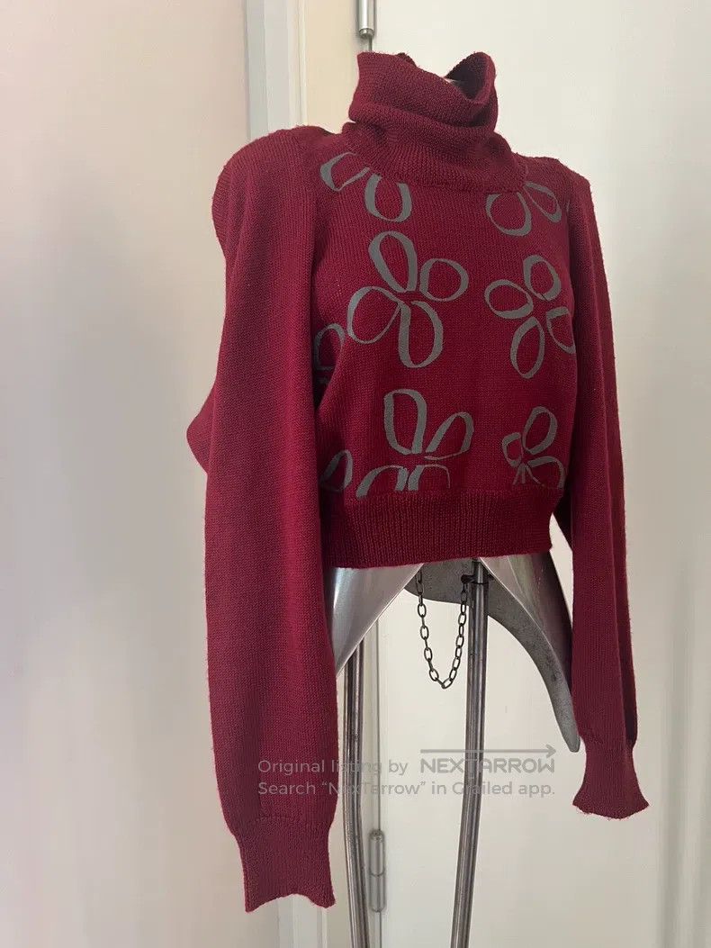 Comme des Garcons Comme Des Garcons size one-size-fits-all Red knit sweater Size S / US 4 / IT 40 - 5 Thumbnail