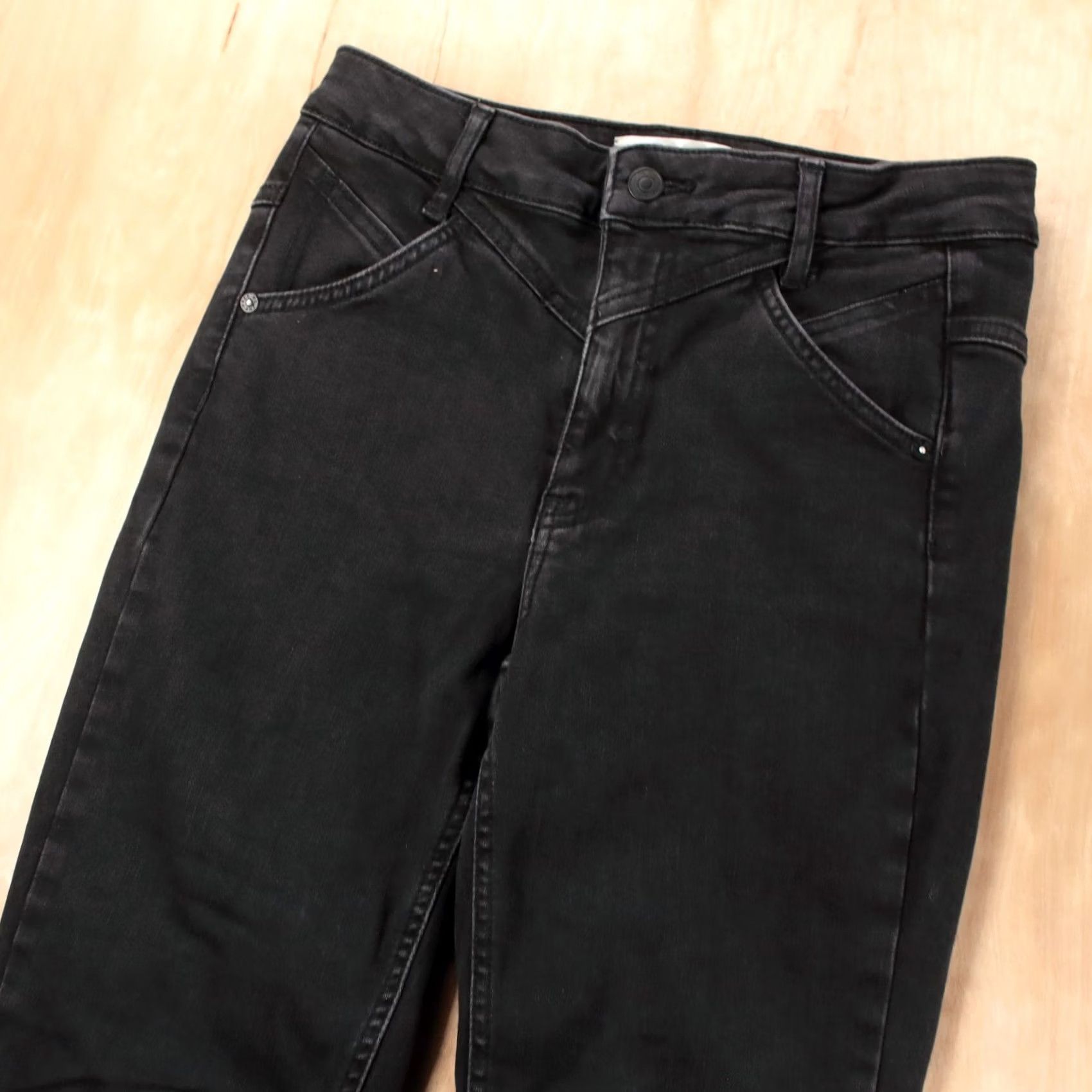 Vintage WE THE FREE skinny tapered fit bareback stretch denim jeans sz 28 indie sleaze Size 28" / US 6 / IT 42 - 2 Thumbnail