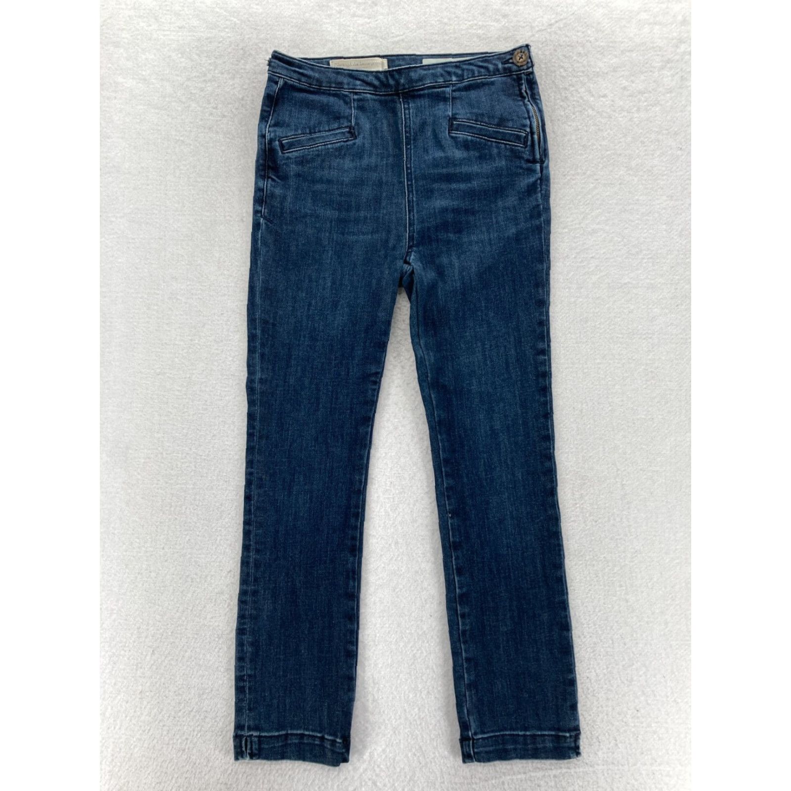 Vintage Pilcro and the Letterpress Jeans Women's 26 High Rise Denim Legging Dark Wash Size 26" / US 2 / IT 38 - 2 Thumbnail