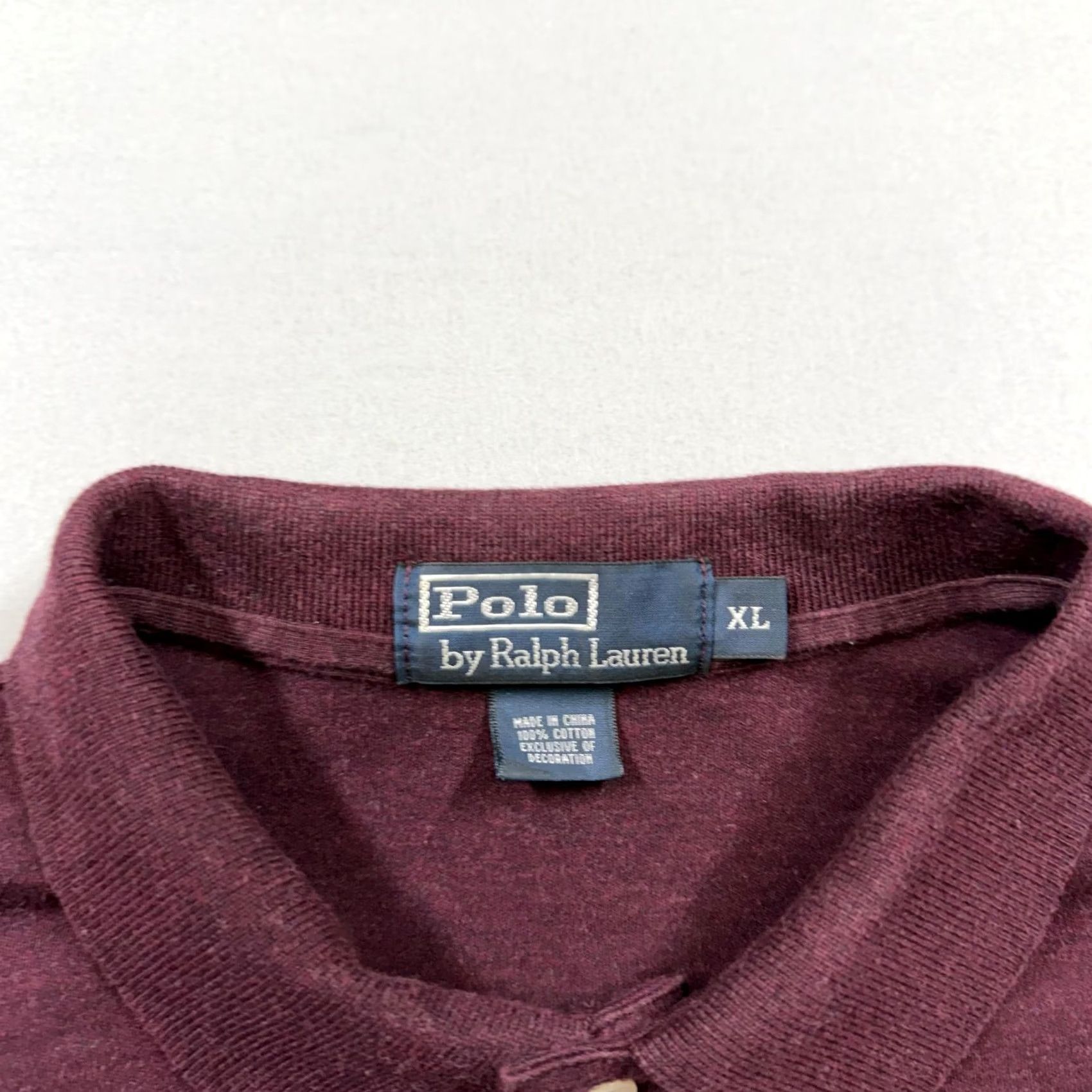 Polo Ralph Lauren Polo Shirt Mens XL Red Solid Knit Cotton Polo by Ralph Lauren Long Sleeve Size US XL / EU 56 / 4 - 3 Thumbnail