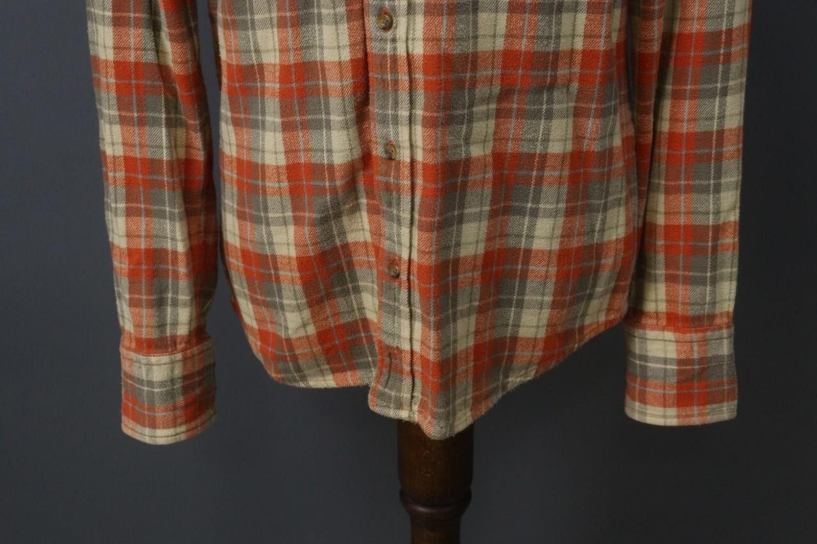 Designer Nudie Jeans Co Multi Plaid Cotton Front Shirt Size L Size US L / EU 52-54 / 3 - 3 Thumbnail
