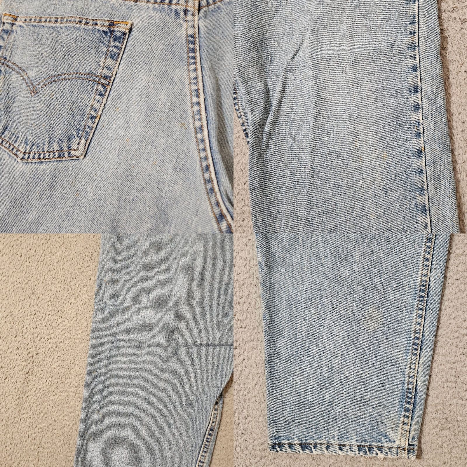 Levi's Vintage Levi's 550 Jeans Blue Denim Relaxed Fit 90s Made In USA 34x30 Size US 34 / EU 50 - 8 Thumbnail