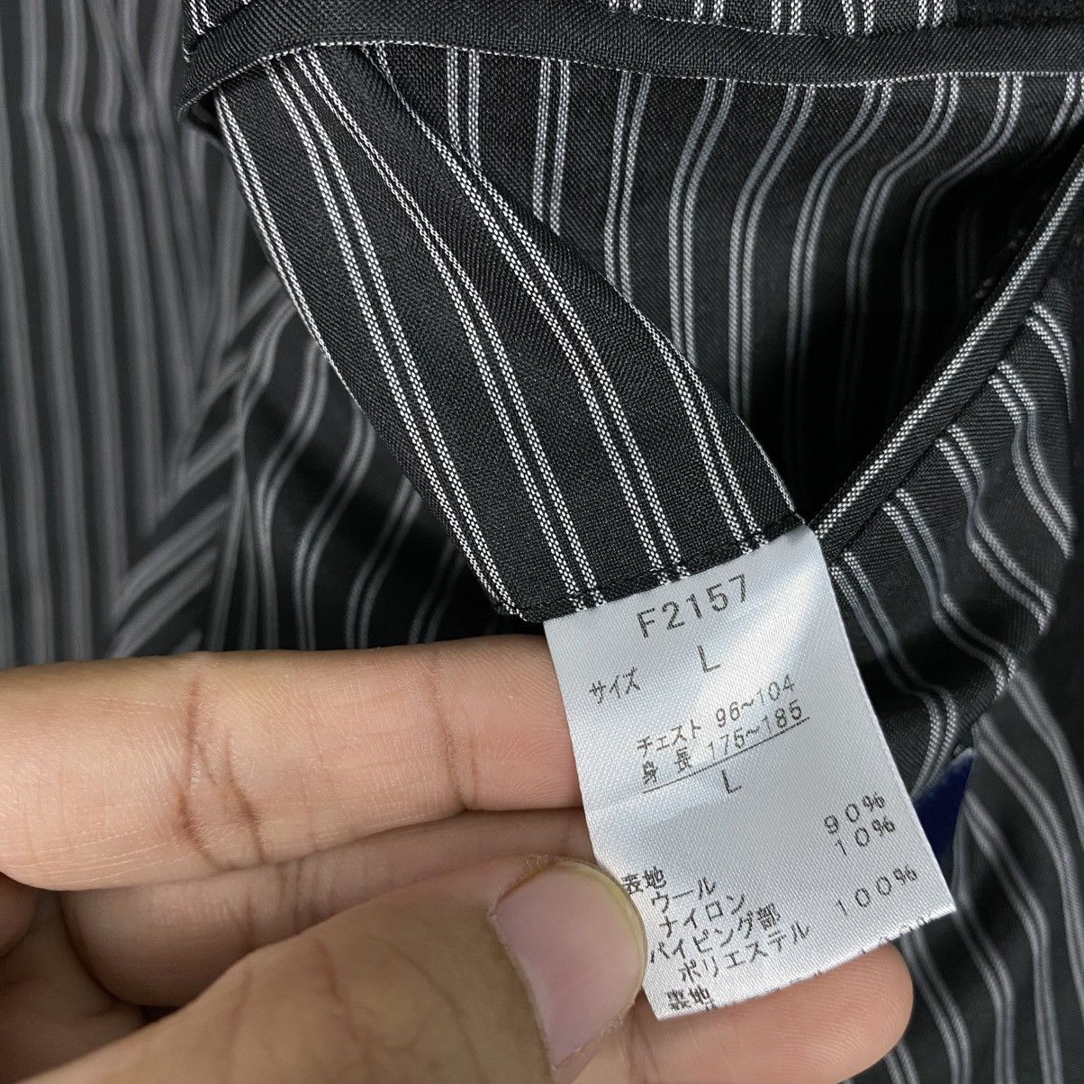 Fred Perry 📌Vintage Chore Button Jacket Fred Perry Striped Lining Size US L / EU 52-54 / 3 - 19 Thumbnail