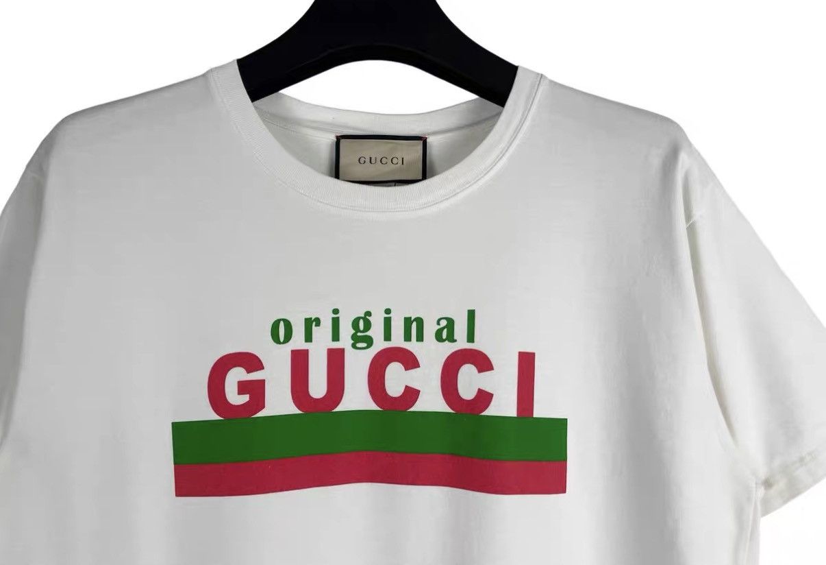 Gucci Gucci Red & Green Web Print Short Sleeve Shirt J31 Size US XS / EU 42 / 0 - 3 Thumbnail