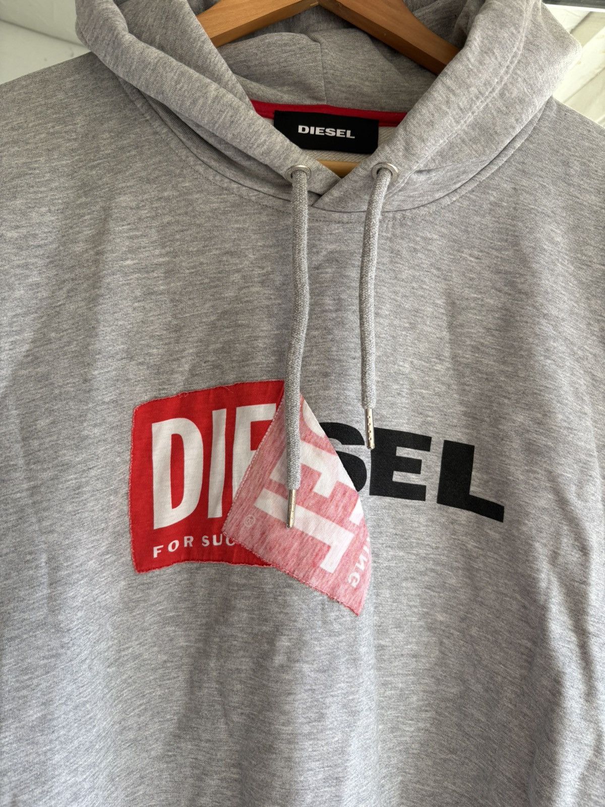 Diesel Vintage Diesel Box Logo Hoodie Size US XL / EU 56 / 4 - 4 Thumbnail