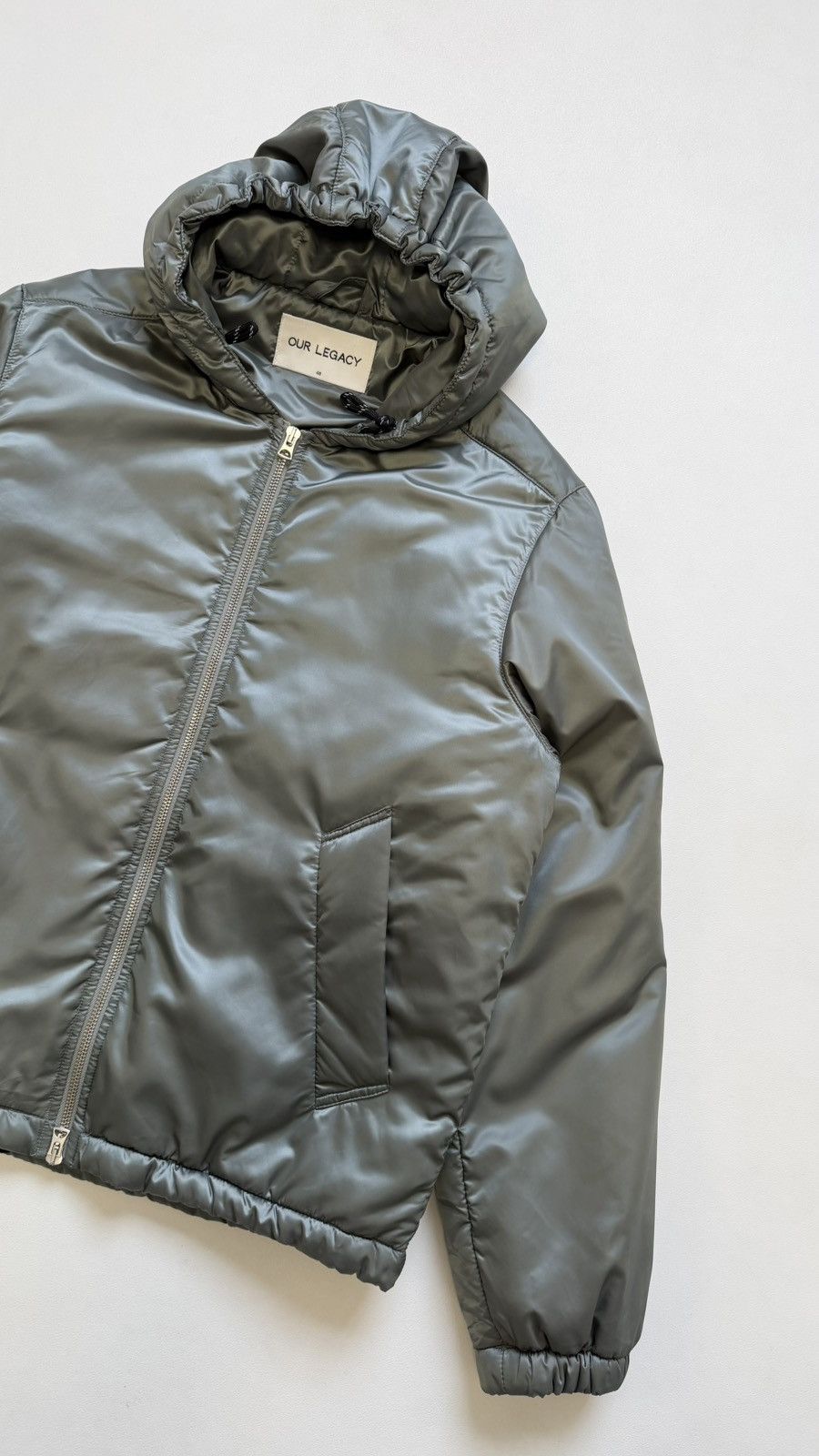 Our Legacy Sample Shimmer Sage Nylon Puffer Jacket Size US M / EU 48-50 / 2 - 11 Thumbnail