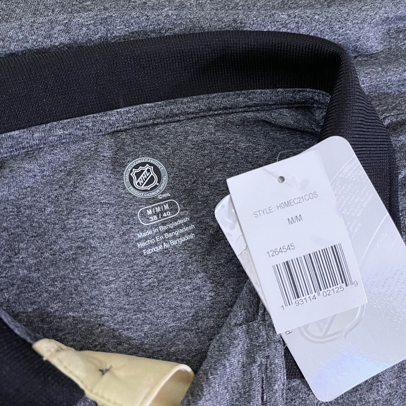 NHL Vegas Golden Knights NHL Polo Shirt Gray Licensed Mens M Size US M / EU 48-50 / 2 - 5 Thumbnail