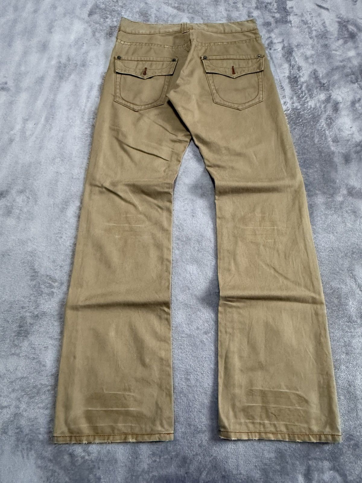 20471120 × 5351 POUR LES HOMMES × Beauty Beast 291285=Homme Flared Contrast Stitch Pants Size US 30 / EU 46 - 2 Thumbnail