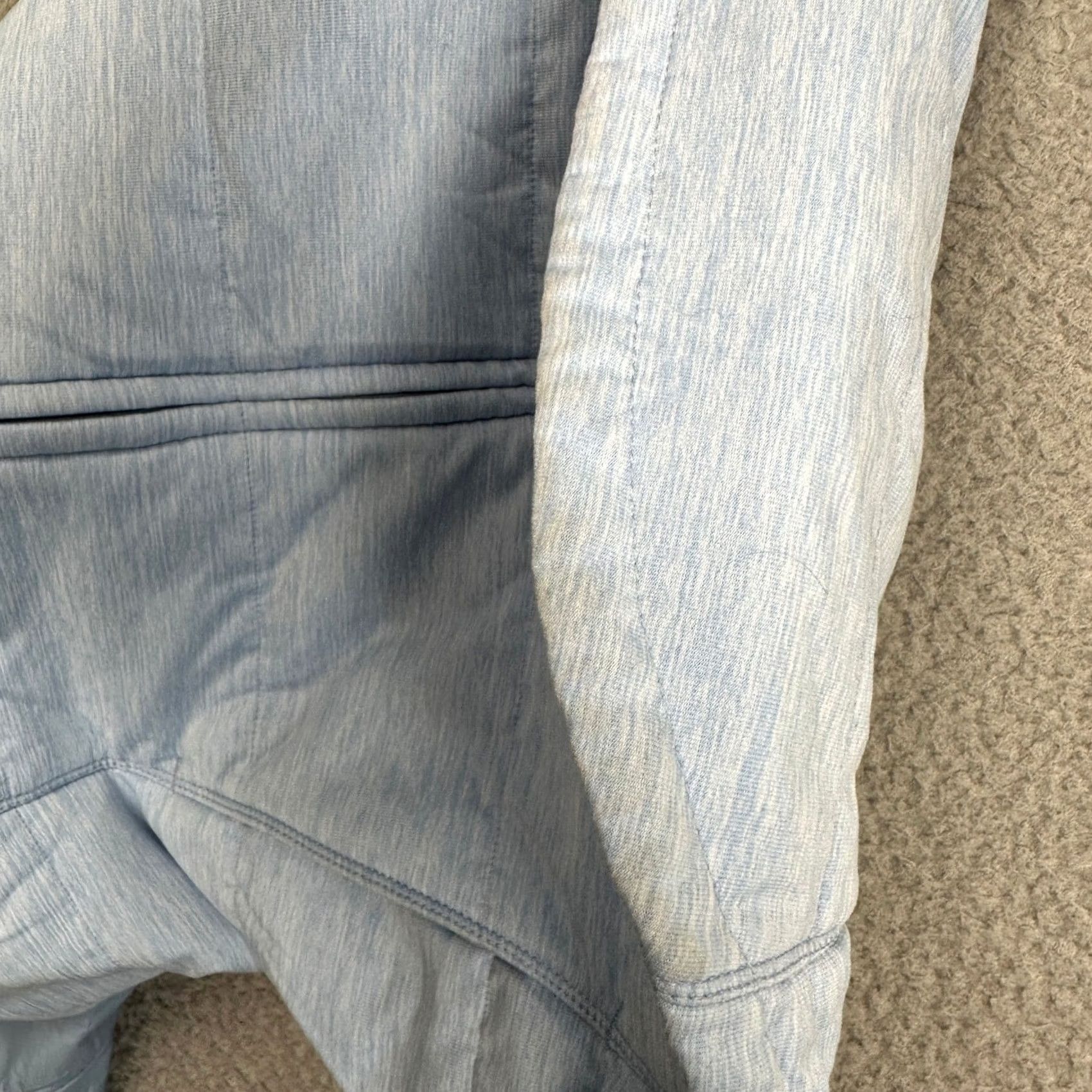 The North Face The North Face Vest Womens Medium Light Blue Heathered Full Zip Insulated Hybrid Vest Womens M Blue Heathered Zip Size M / US 6-8 / IT 42-44 - 7 Thumbnail