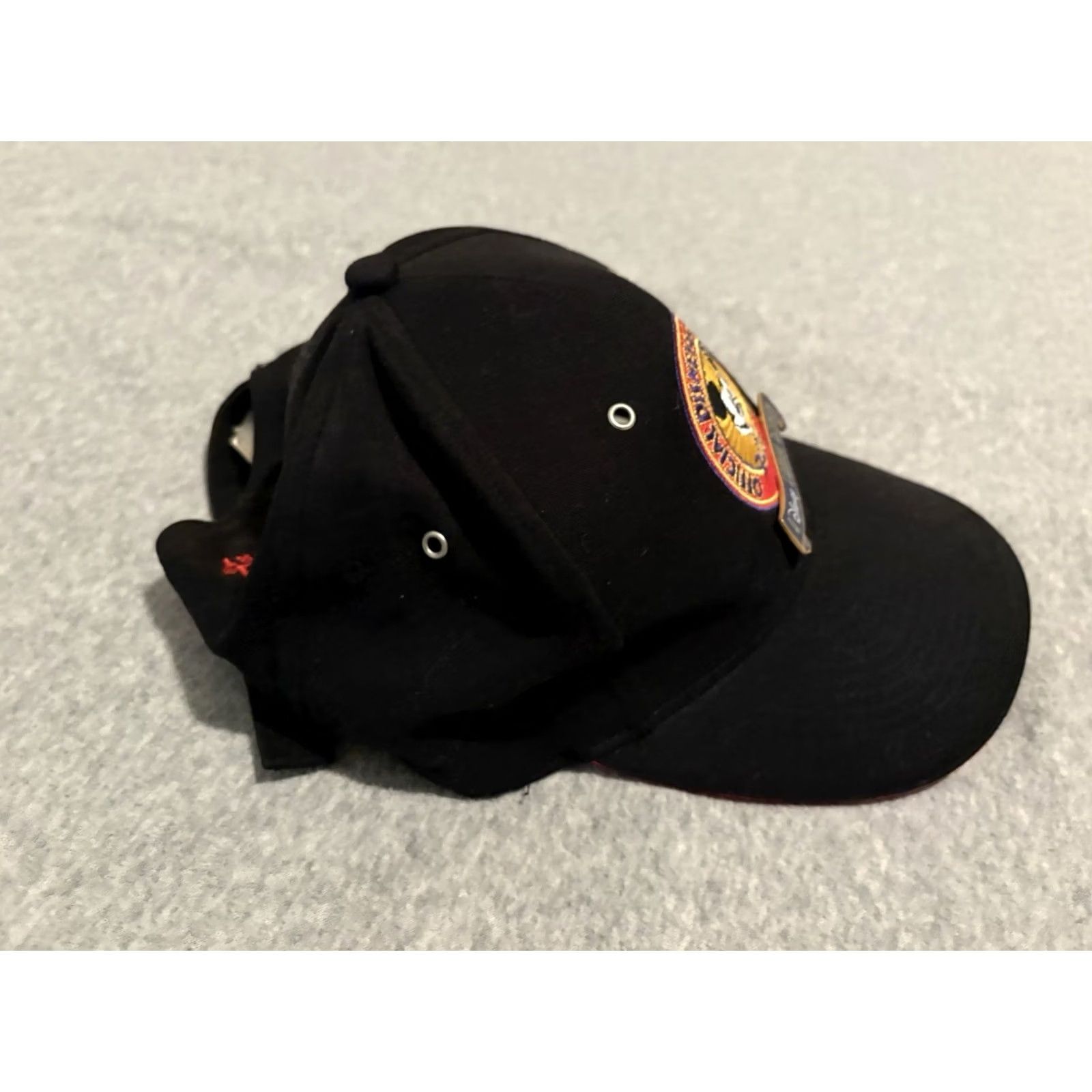 Disney VINTAGE Disney Disneyland Disneyana Convention Family Reunion Hat Cap NWT Mickey Mouse Black One Size Men Baseball Cap NWT Size ONE SIZE - 2 Thumbnail