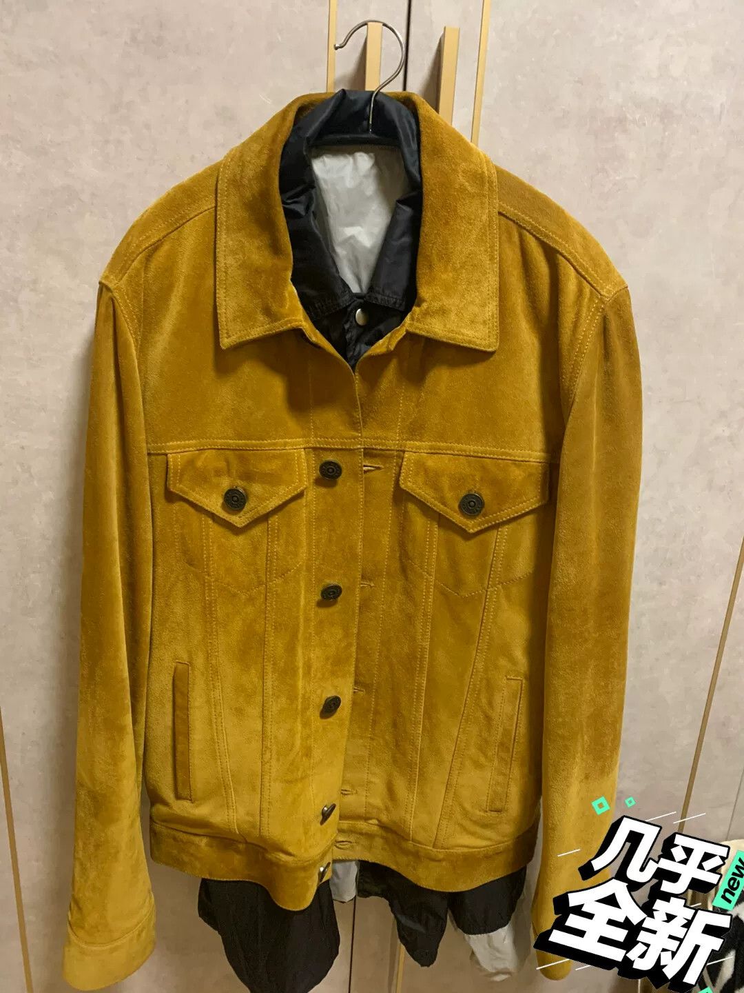 Kent & Curwen stylish yellow suede men's jacket Size US L / EU 52-54 / 3 - 1 Thumbnail