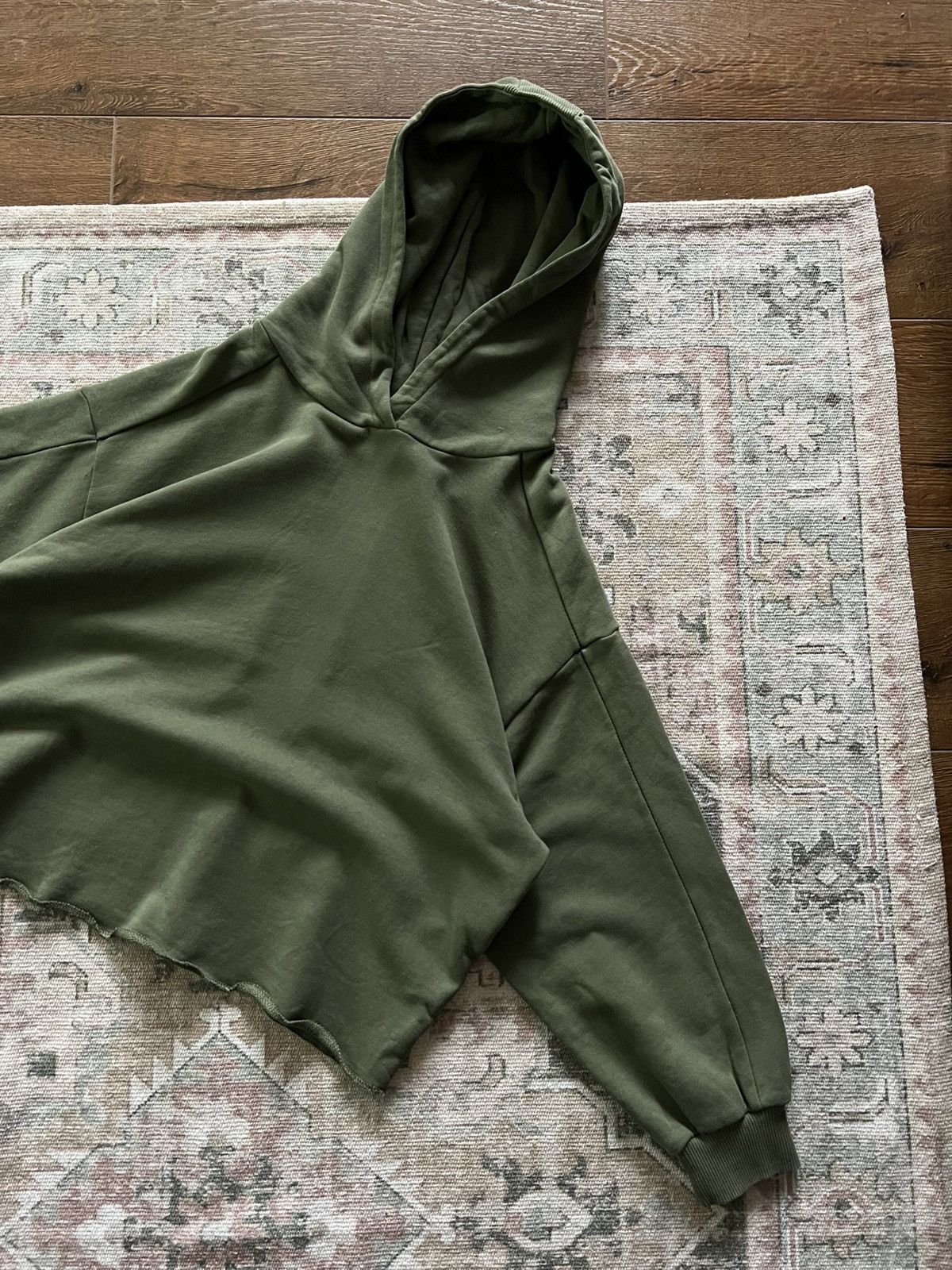 Thom Krom Thom Krom Green Cropped Hoodie Size M / US 6-8 / IT 42-44 - 1 Thumbnail