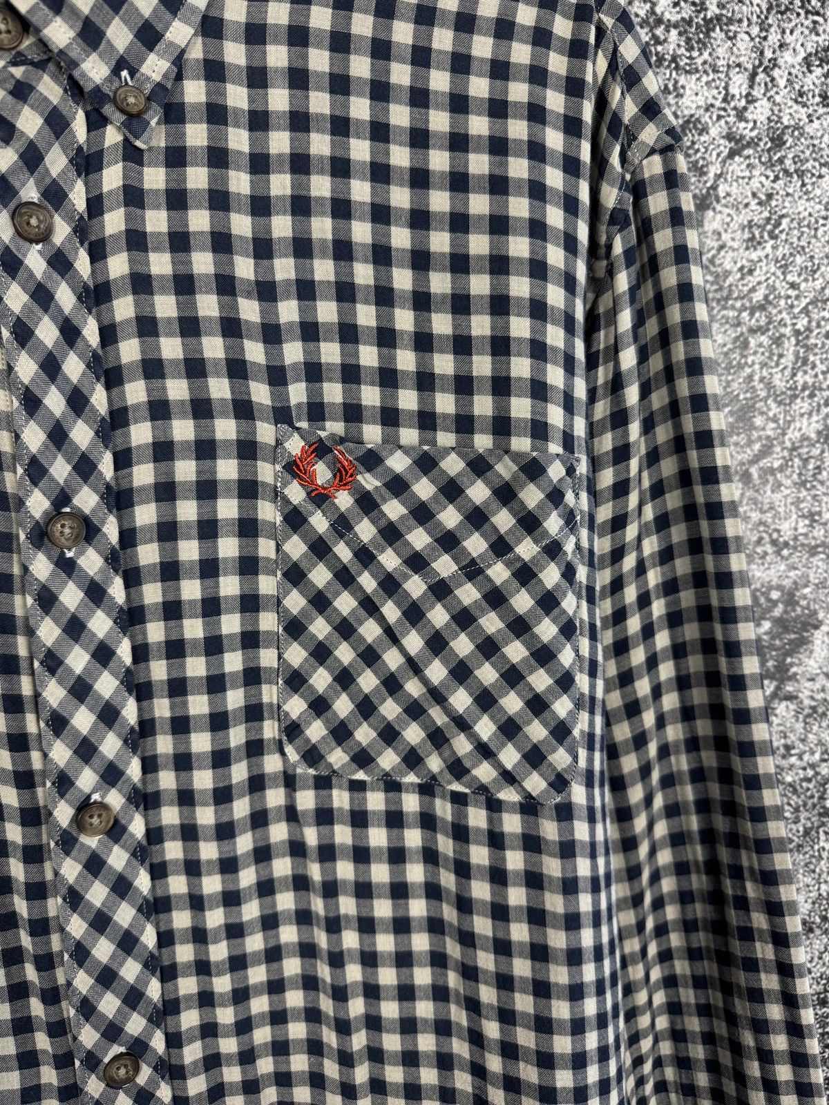 Fred Perry Fred Perry Long Sleeve Plaid Shirt Button Up Vintage Sz XL Size US XL / EU 56 / 4 - 6 Thumbnail