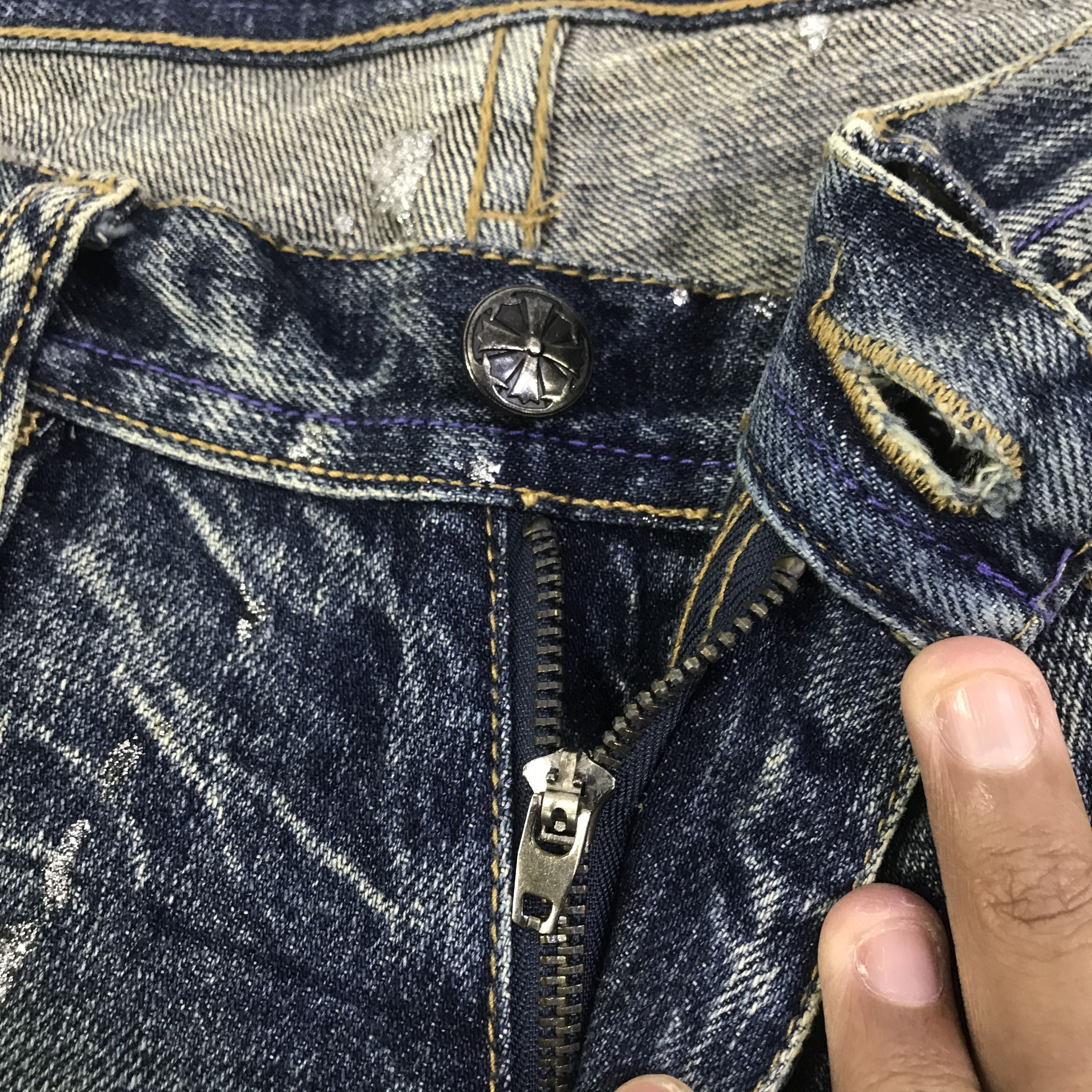 Japanese Brand Midas Explosion Distressed punk Bootcut pants K130B18 Size US 29 - 14 Thumbnail
