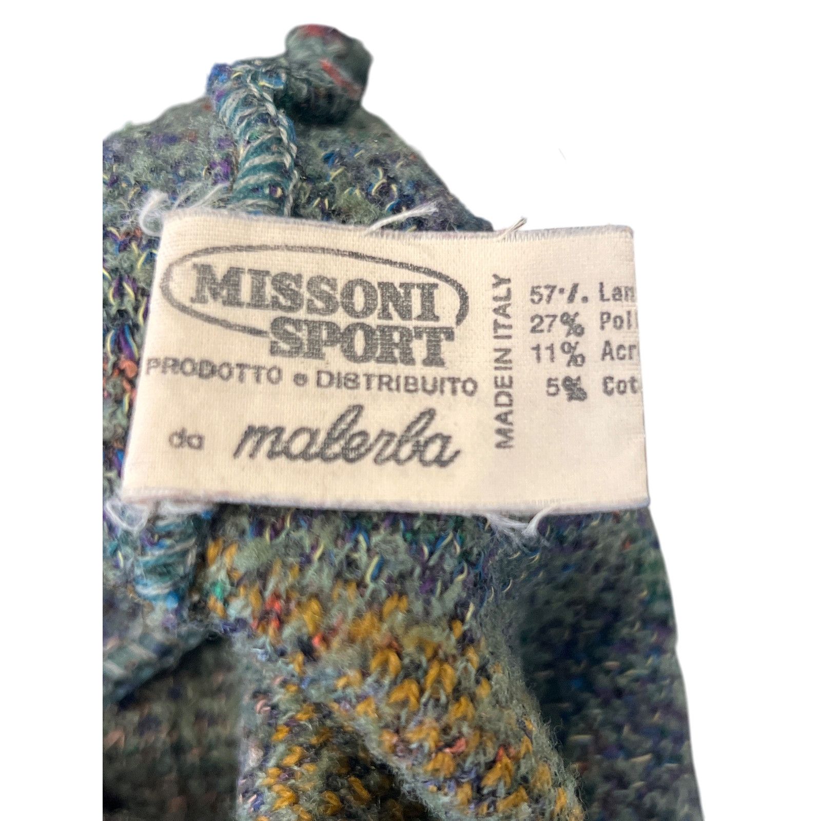 Missoni Men's Missoni Sport Multi-Color Wool Sweater Size US XL / EU 56 / 4 - 5 Thumbnail