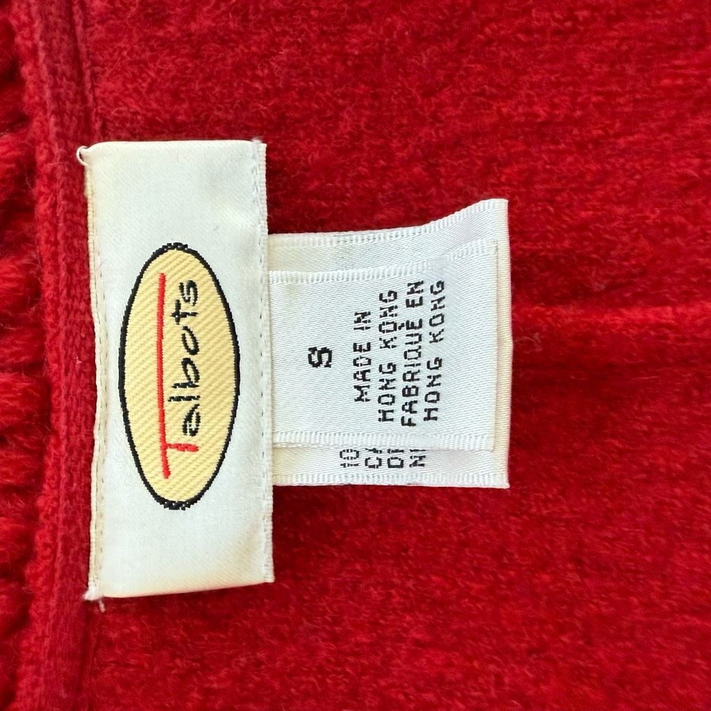 Other Vintage 90s Talbots Red Boiled Wool Blazer S Size S / US 4 / IT 40 - 9 Thumbnail