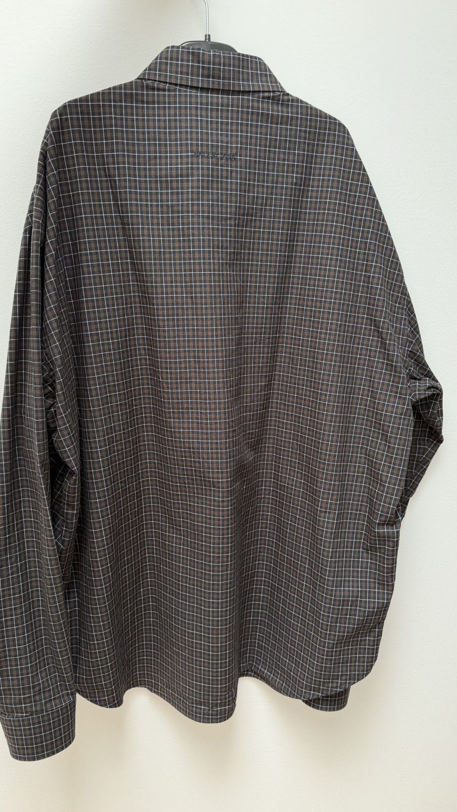 Balenciaga Balenciaga Numeric Print Plaid Shirt Size US M / EU 48-50 / 2 - 2 Thumbnail