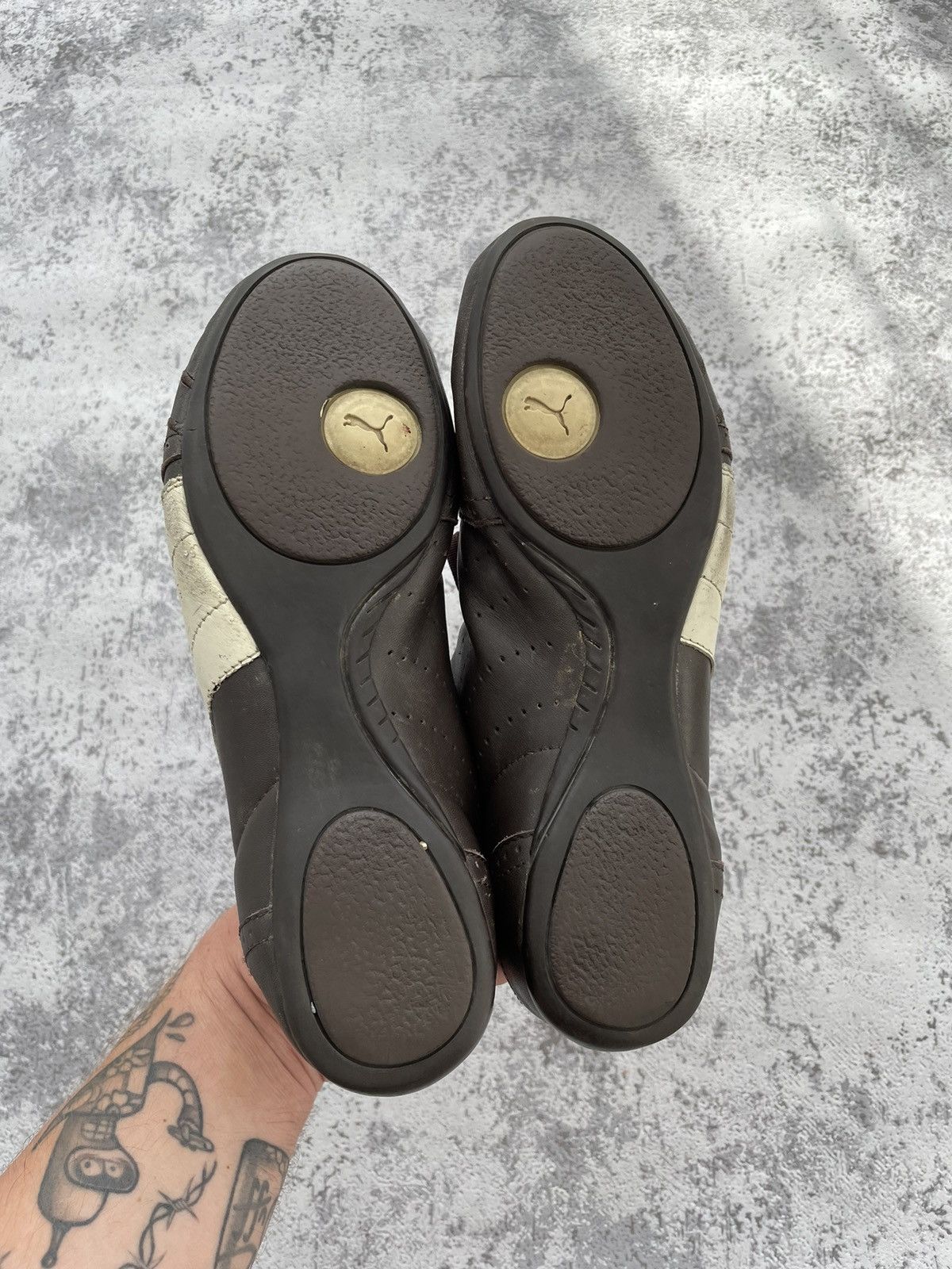 Puma Vintage Puma Racing Brown Leather Japanese Shoes Size US 6.5 / IT 36.5 - 7 Thumbnail