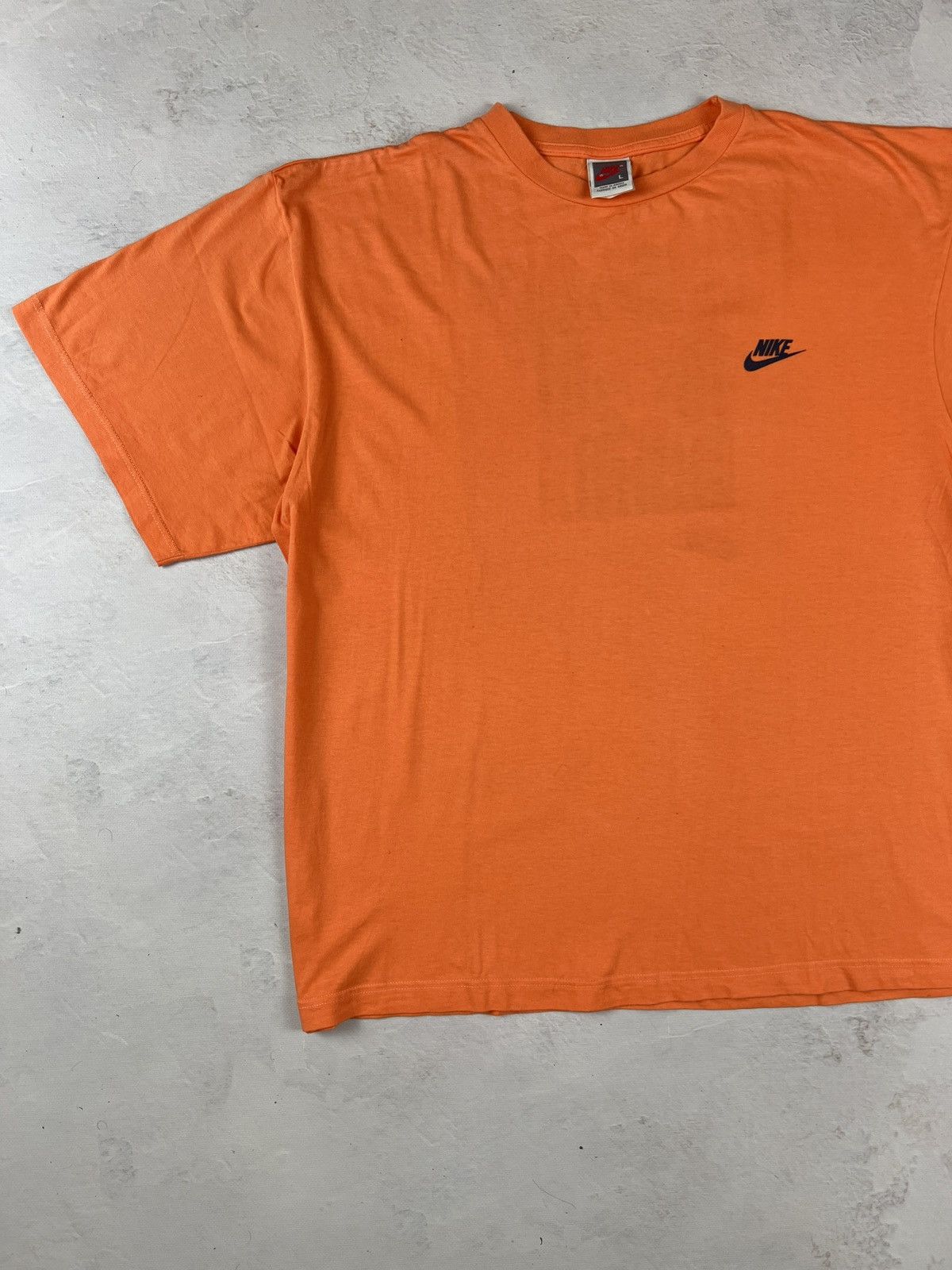 Nike Orange T-Shirt Nike Vintage Streetwear Sk8 Boxy Fit Y2K Rap Size US L / EU 52-54 / 3 - 5 Thumbnail