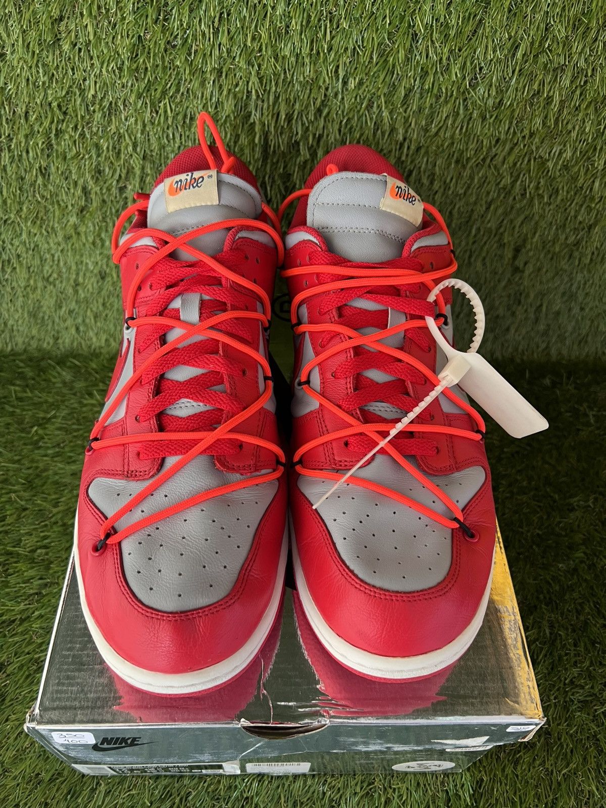 Nike × Off-White Nike Dunk Low Off-White University Red Size US 14 / EU 47 - 7 Thumbnail